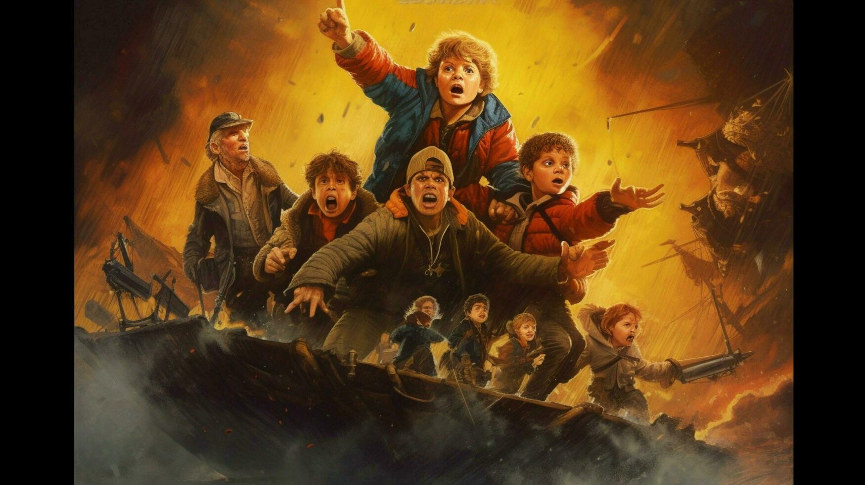 a poster for the movie the goonies photo