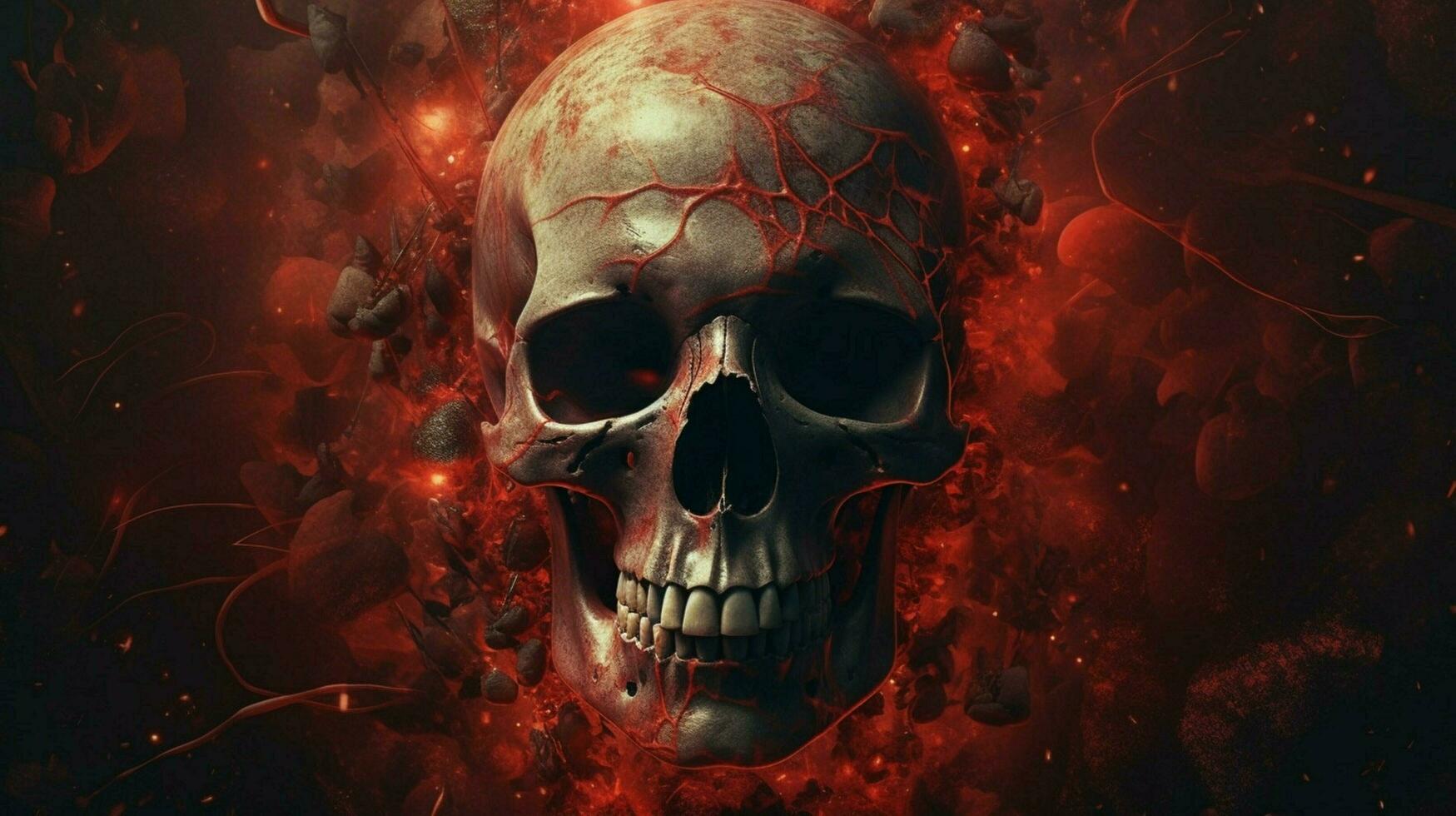 a poster for the movie the skull photo