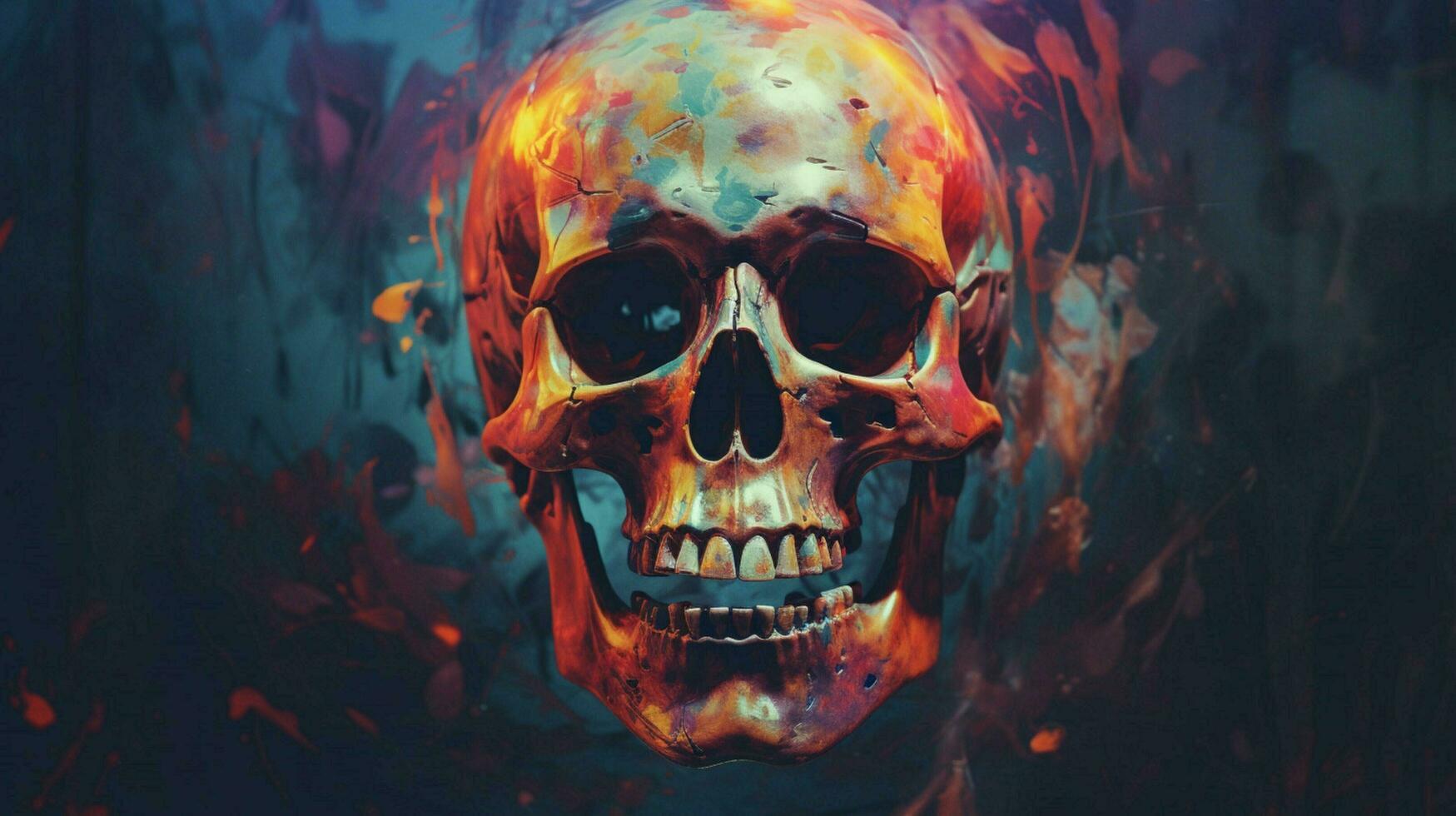 a poster for the movie the skull photo