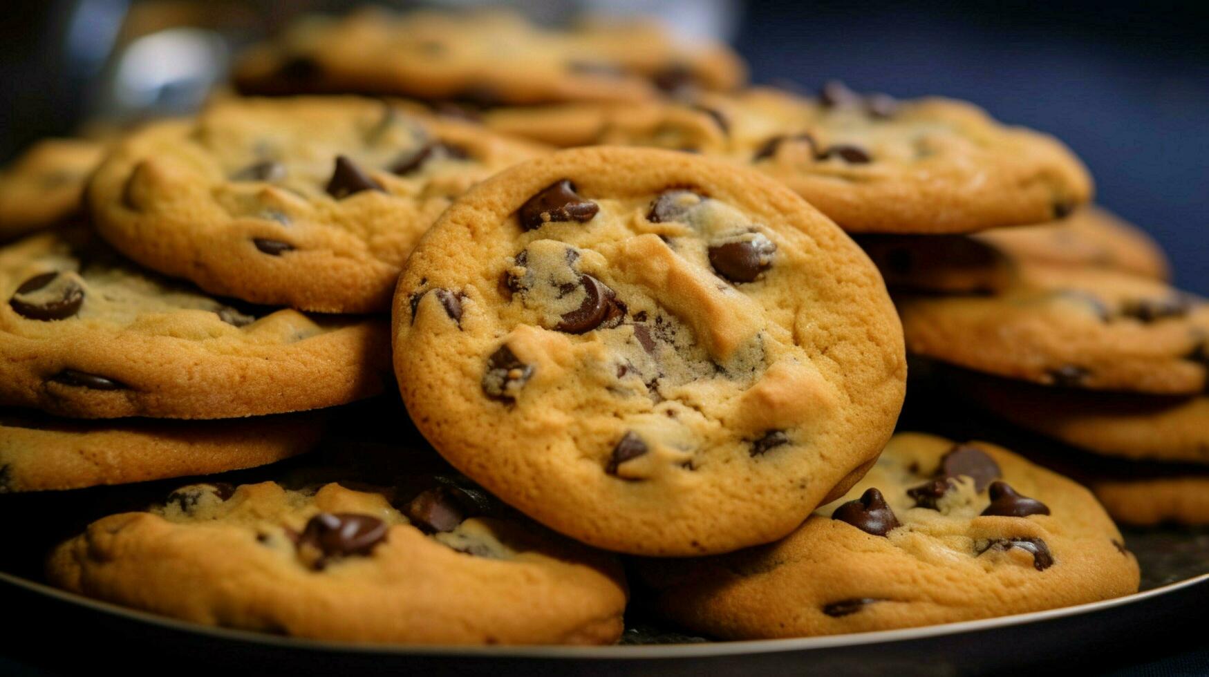 galletas con chispas de chocolate foto