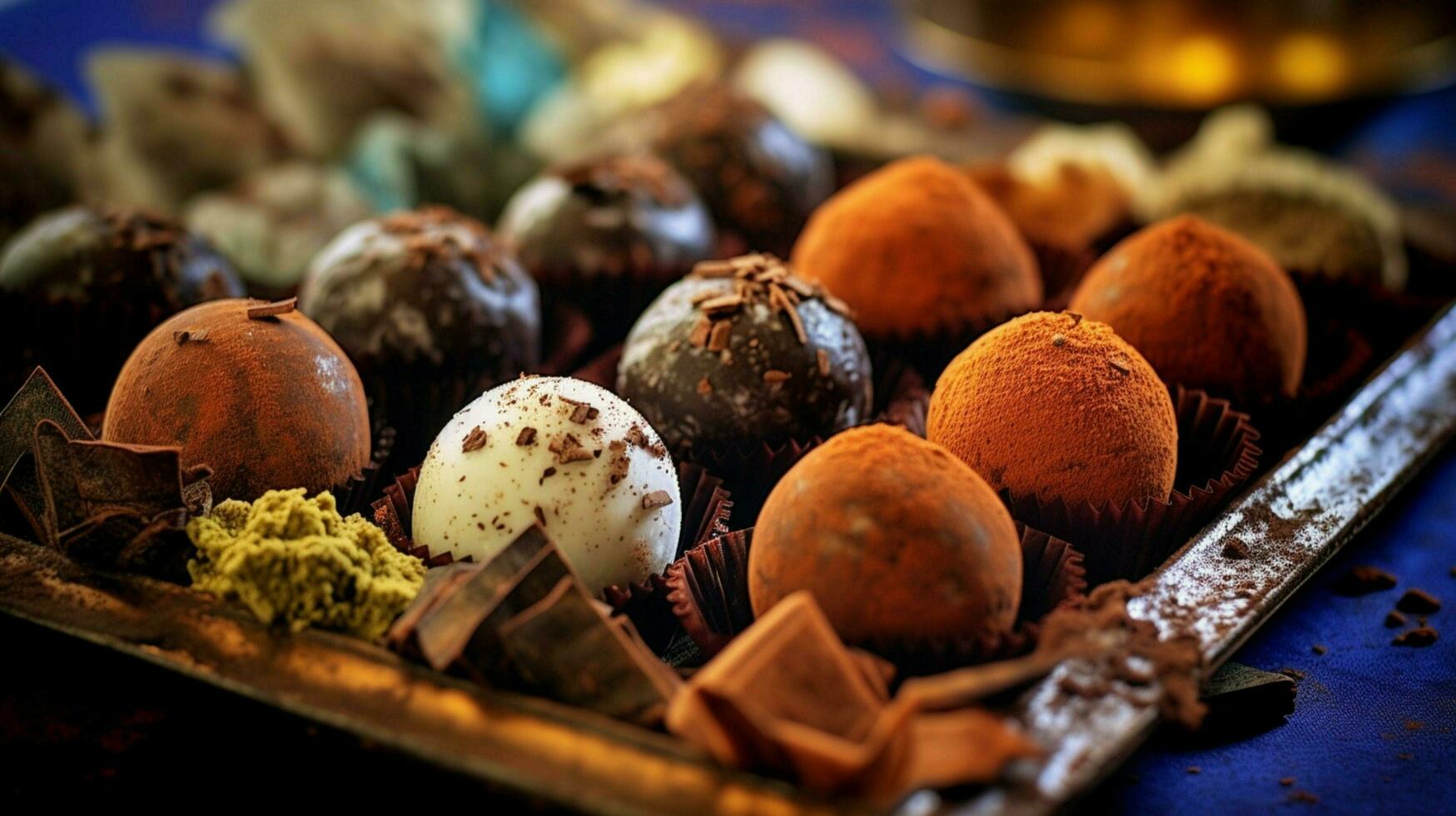 chocolate truffles sweet photo