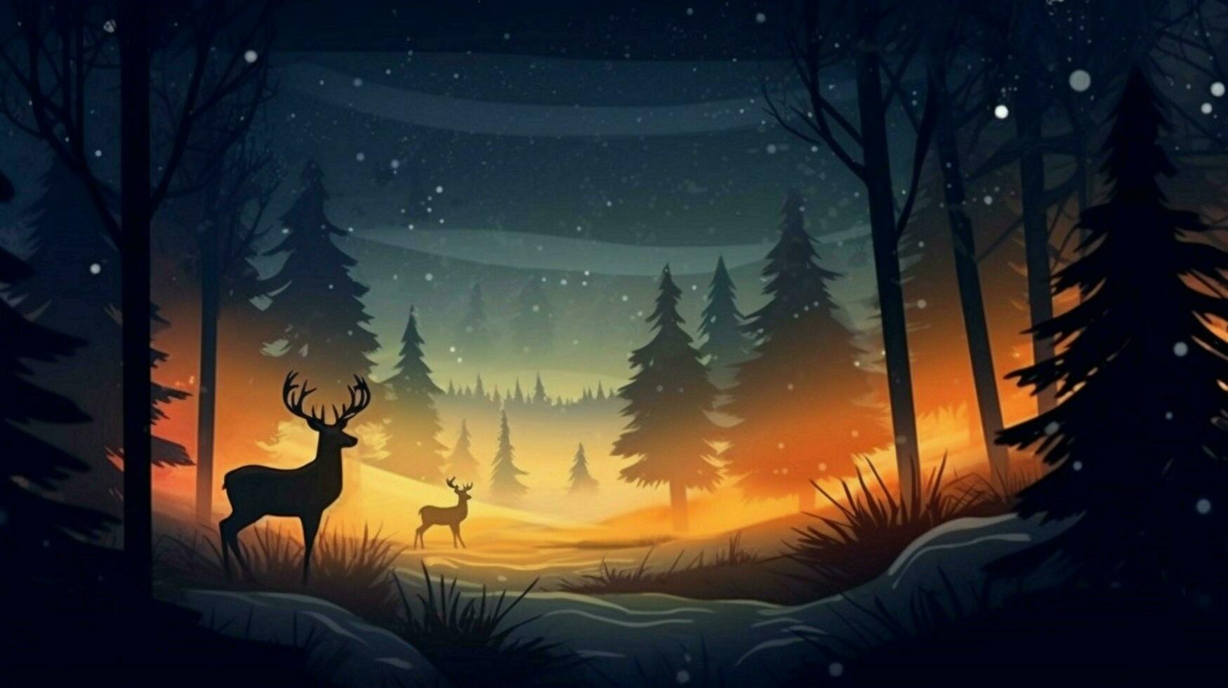 christmas dark background illustration ai generative photo