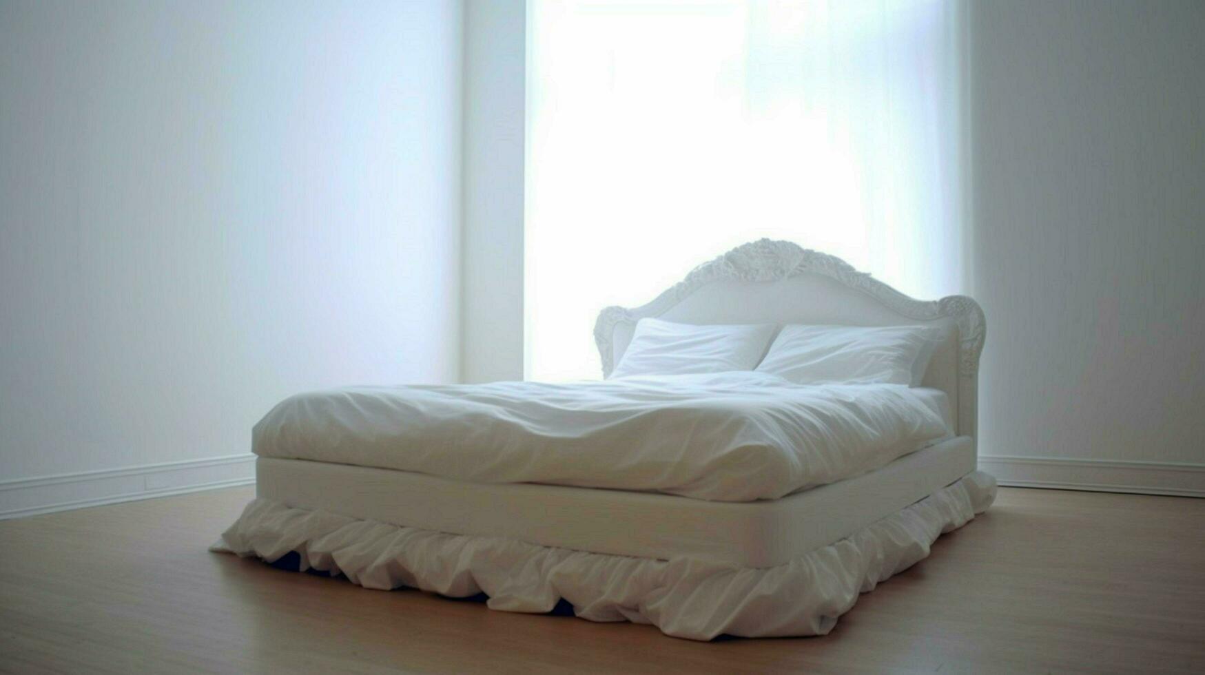 clean blank bed photo