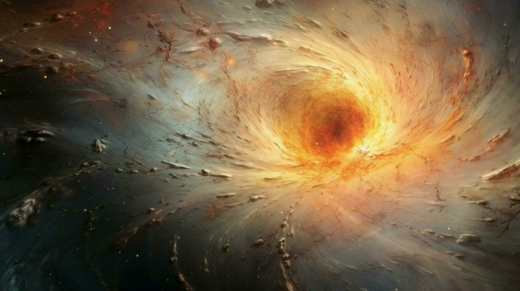 closer view of star being born with wisps of gas photo