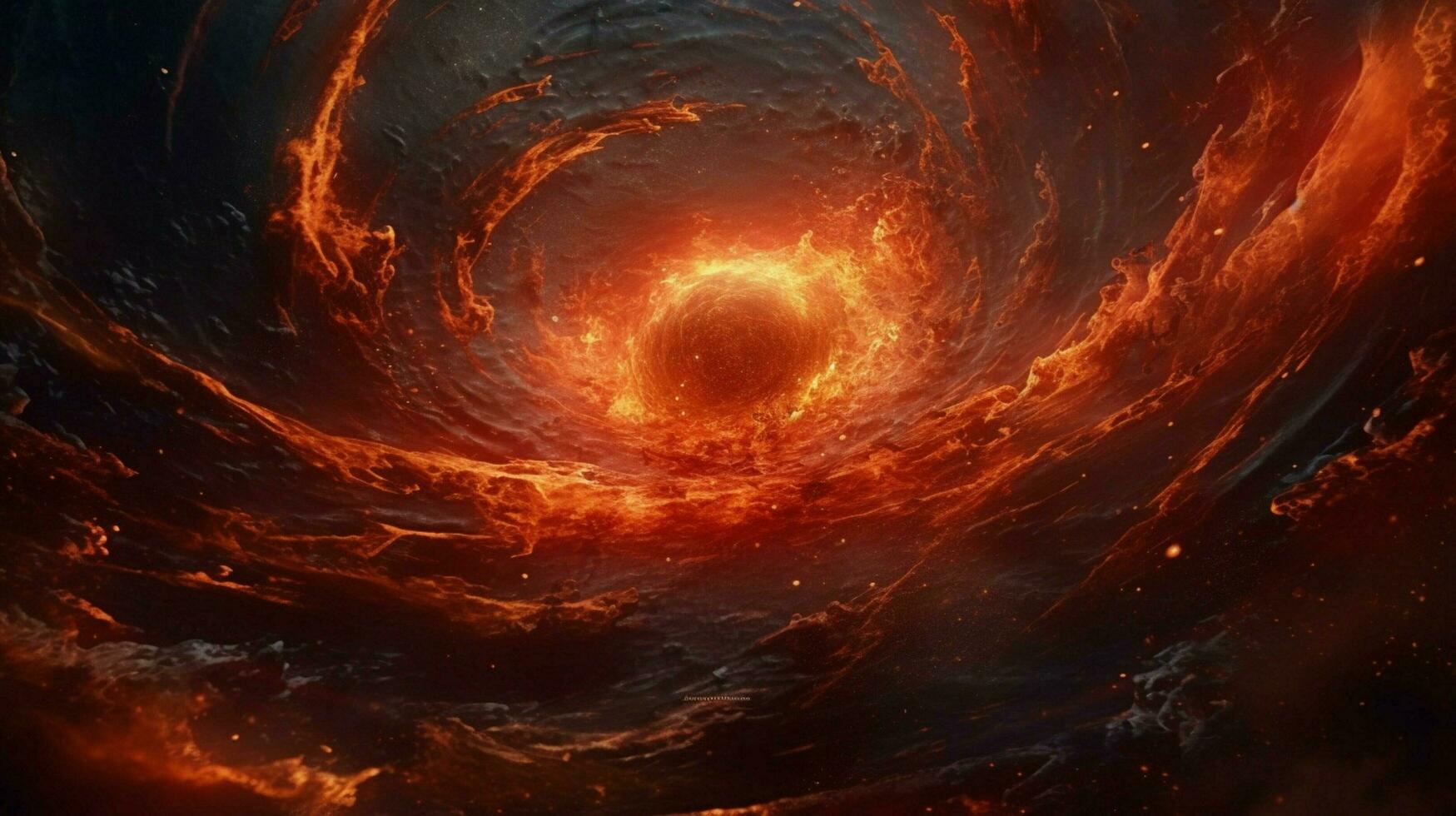 closeup of star being born with gas and dust swirling photo