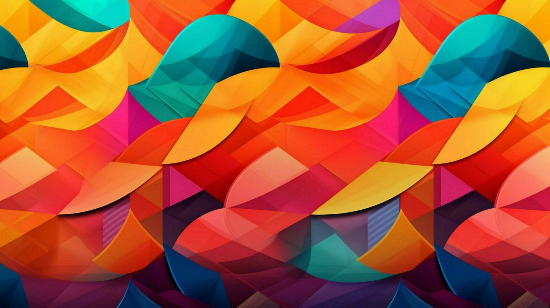 colorful and geometric pattern in vibrant colors photo