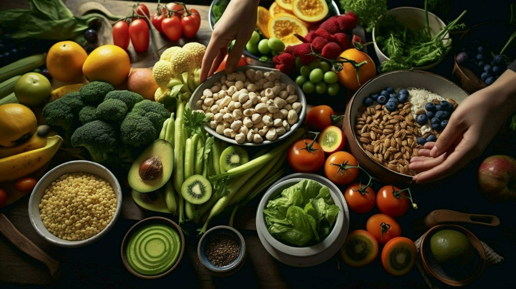 healthconscious person making healthy lunch from photo