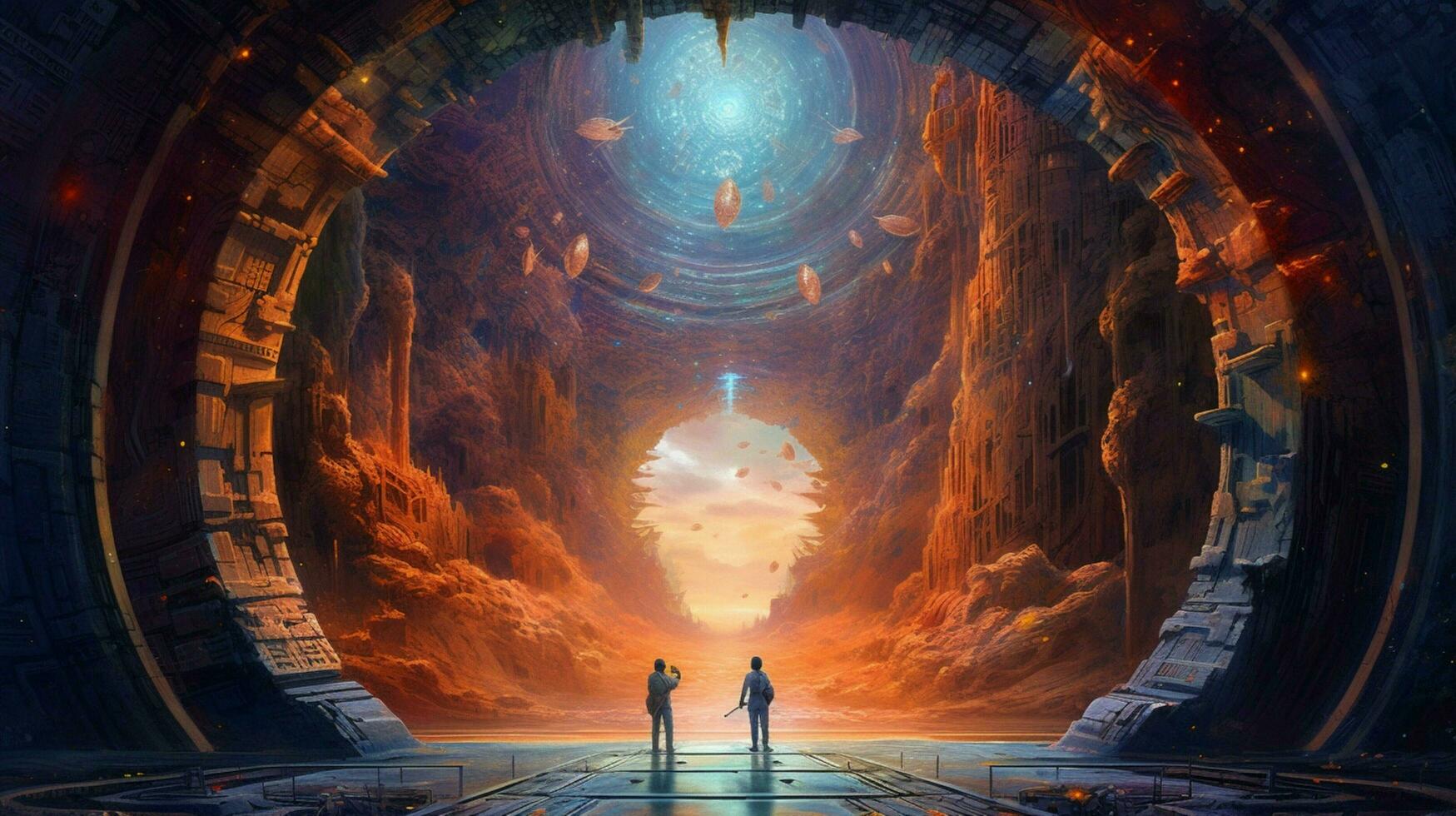 portal to otherworldly dimension beyond space photo