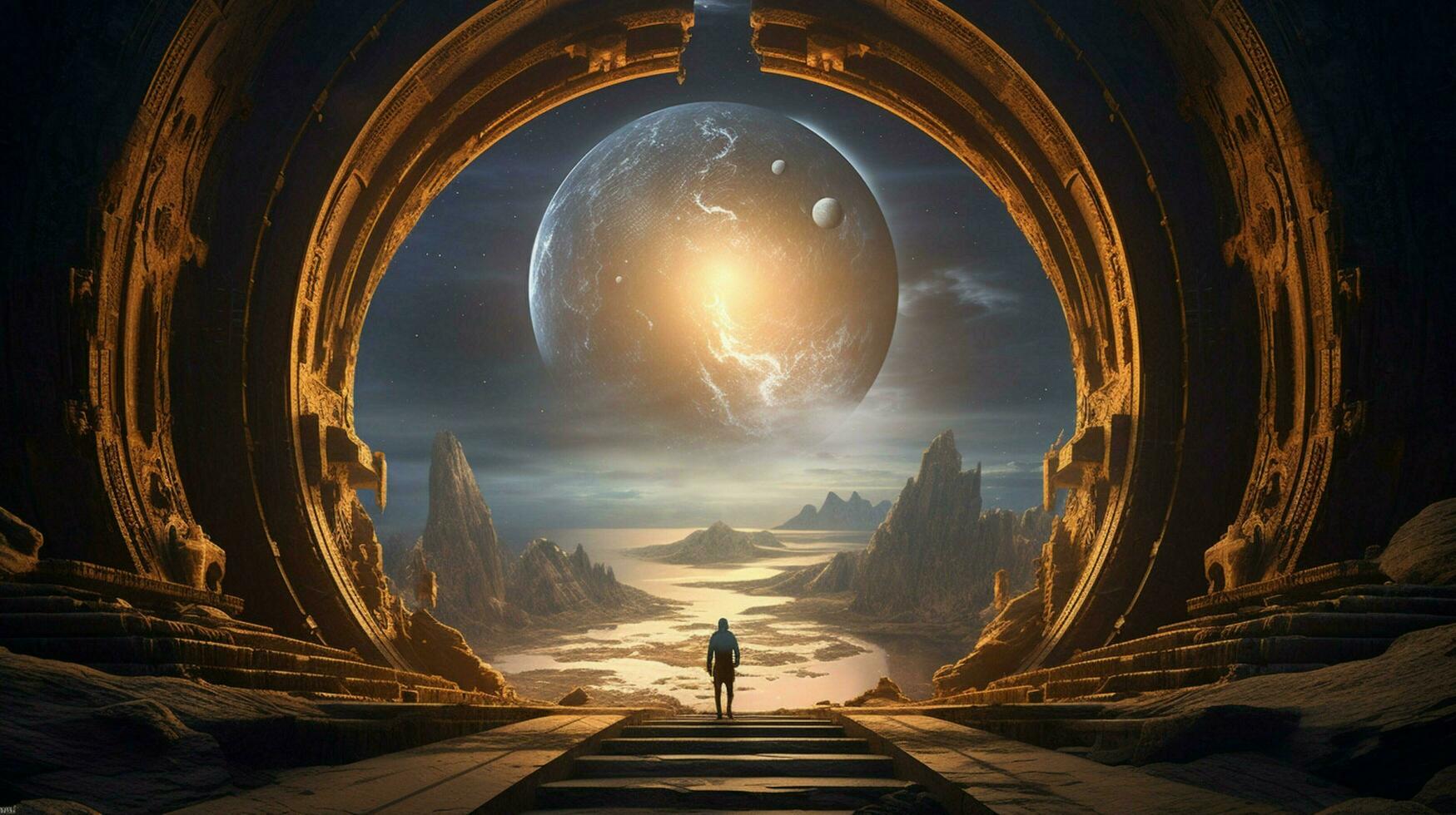 portal to otherworldly dimension beyond space photo