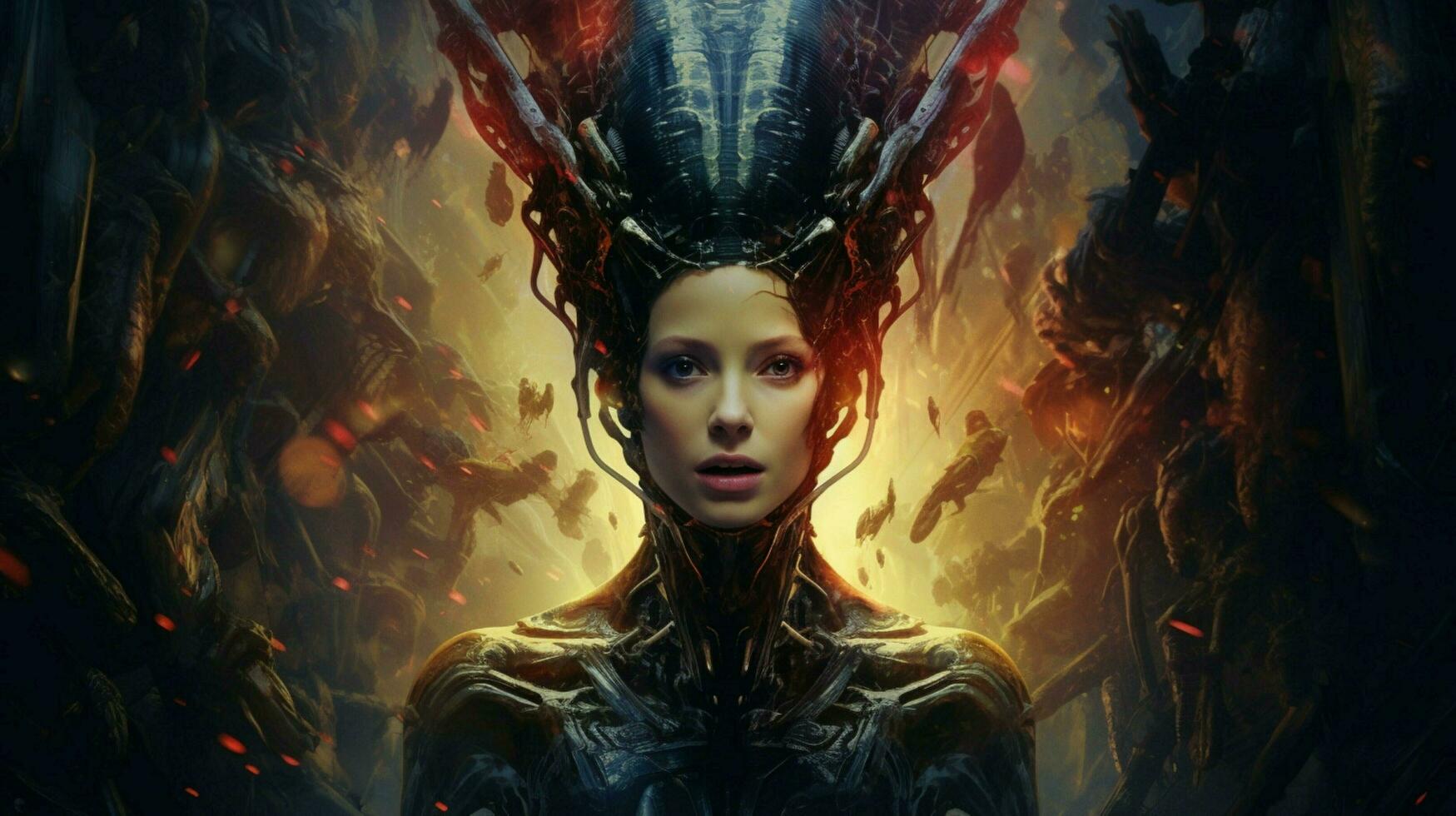 poster for a movie called alien photo