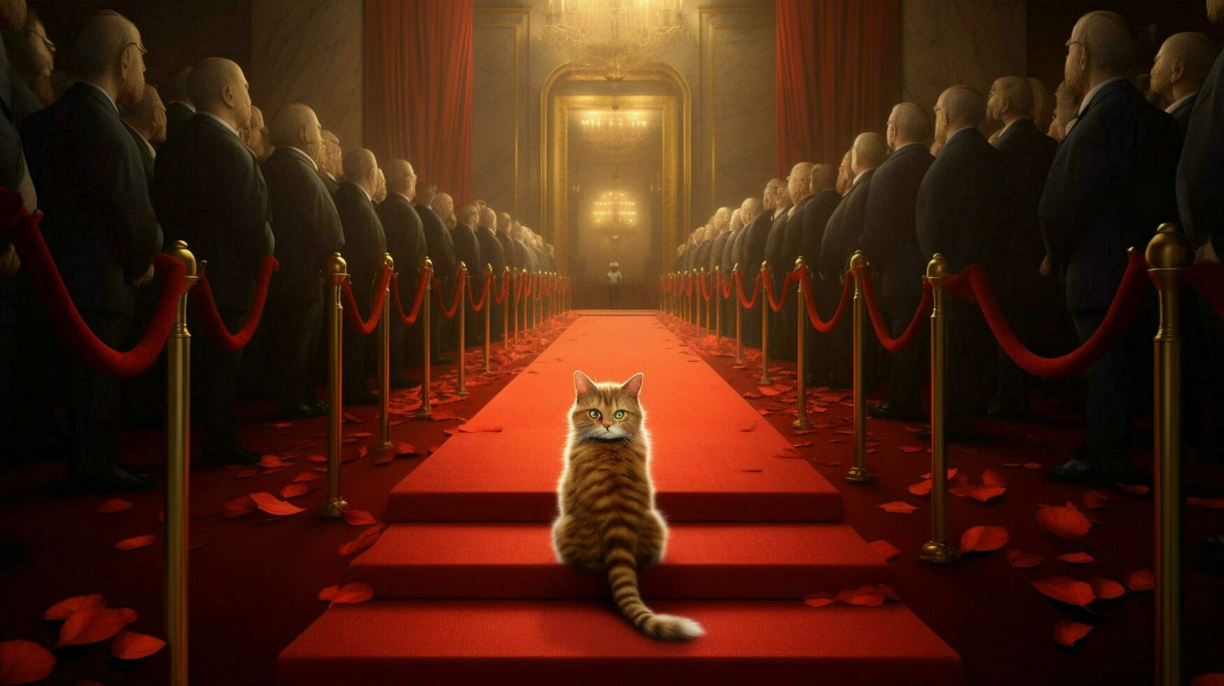 red carpet for famous cat photo