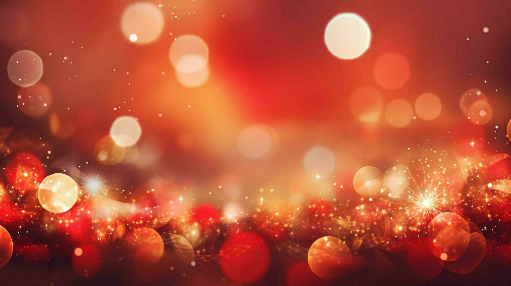 red christmas bokeh background illustration photo
