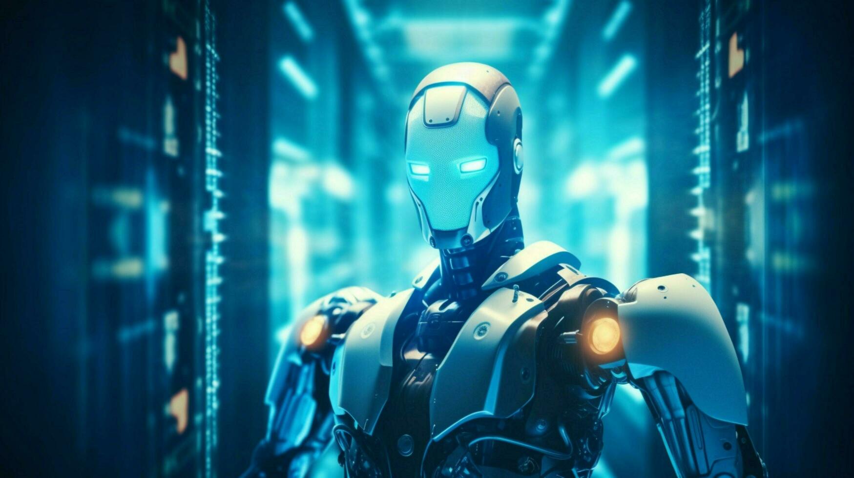 robot electronic access authentication system photo