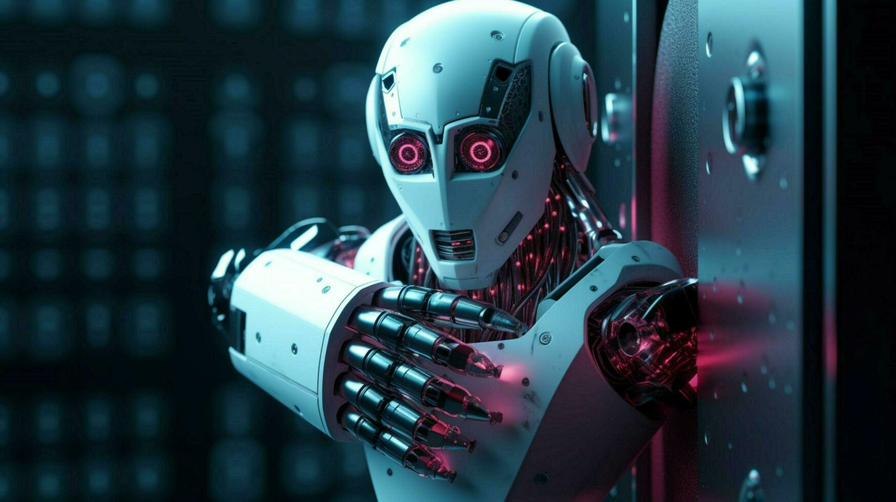 robot electronic access authentication system photo