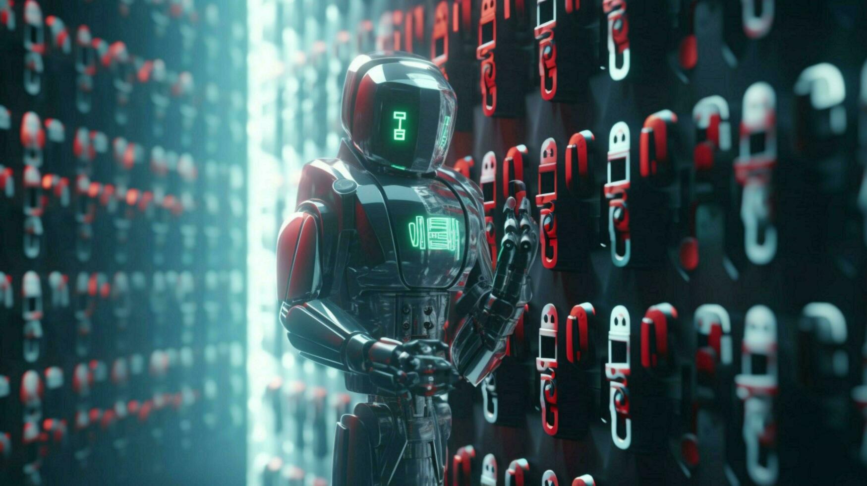 robot electronic access authentication system photo