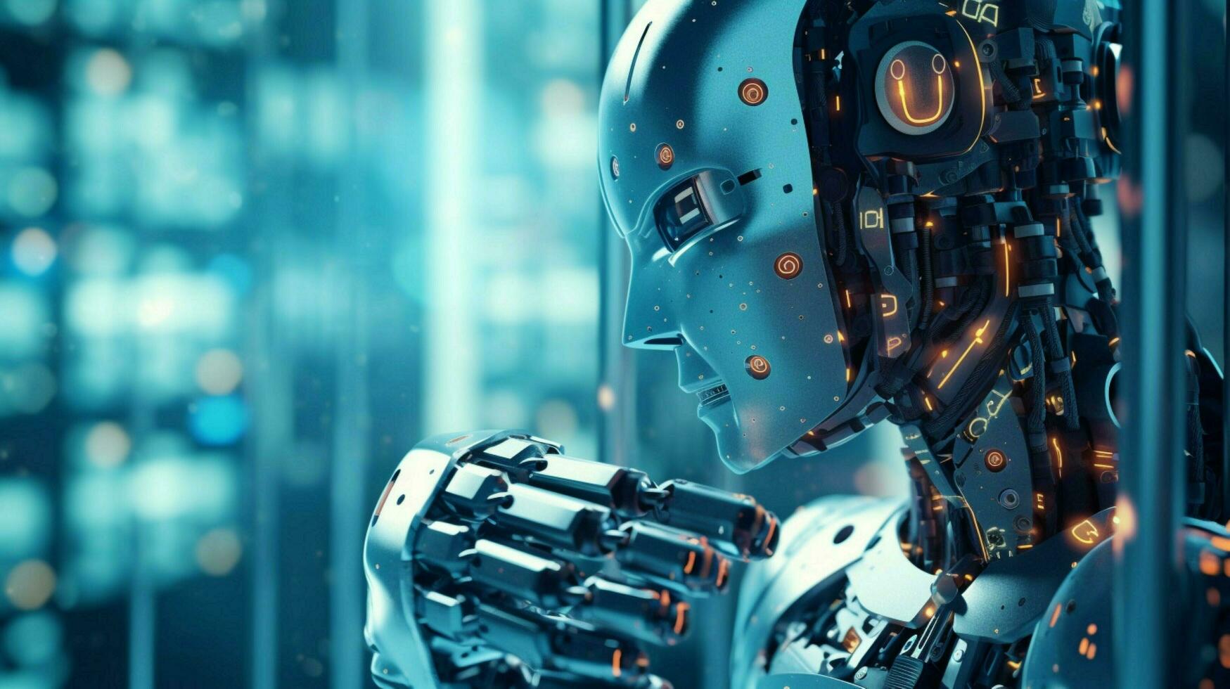 robot electronic access authentication system photo