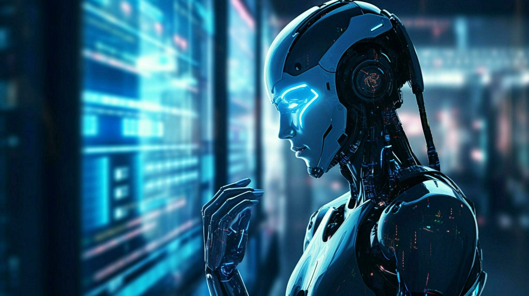 robot electronic access authentication system photo