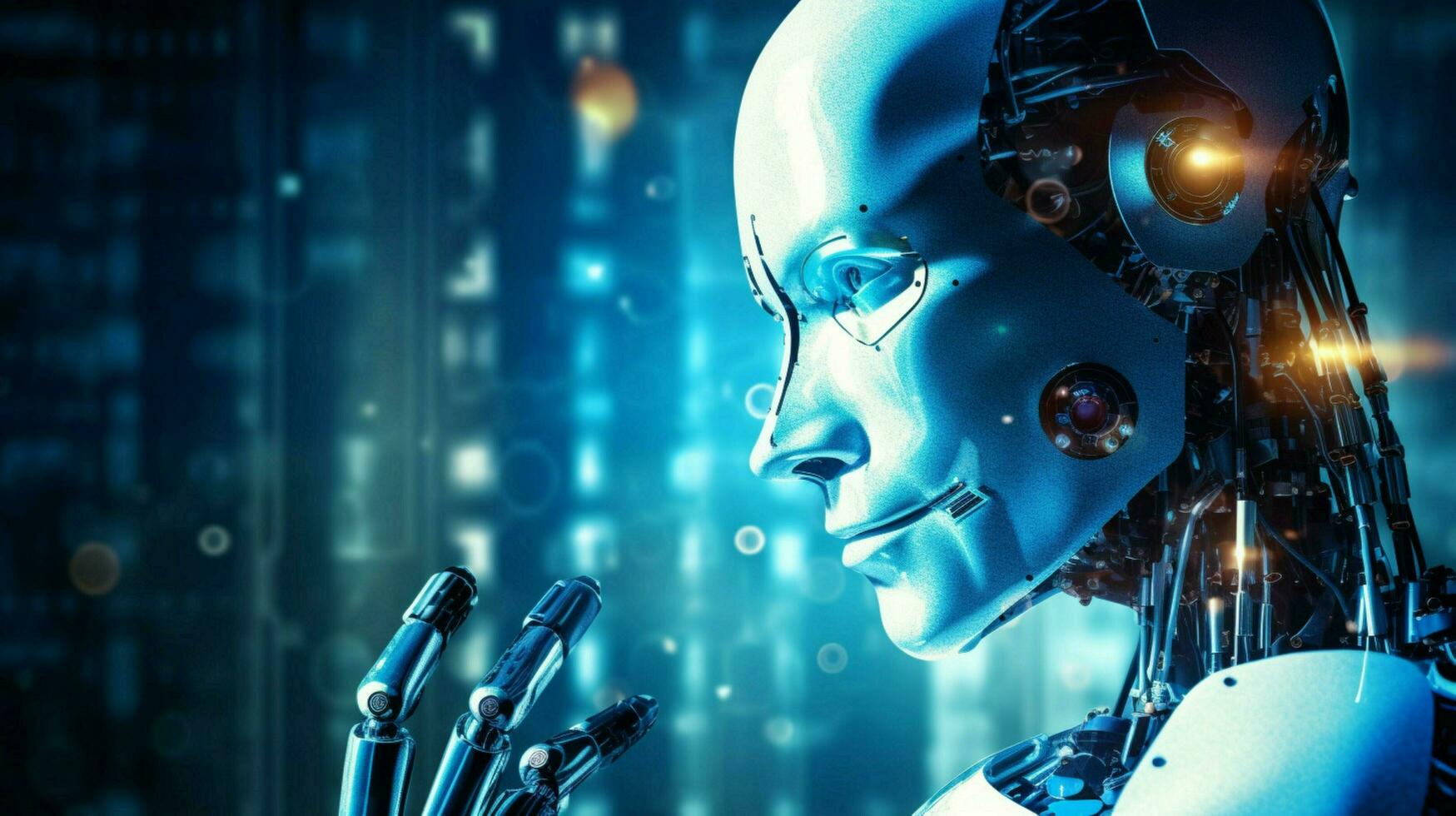 robot electronic access authentication system photo