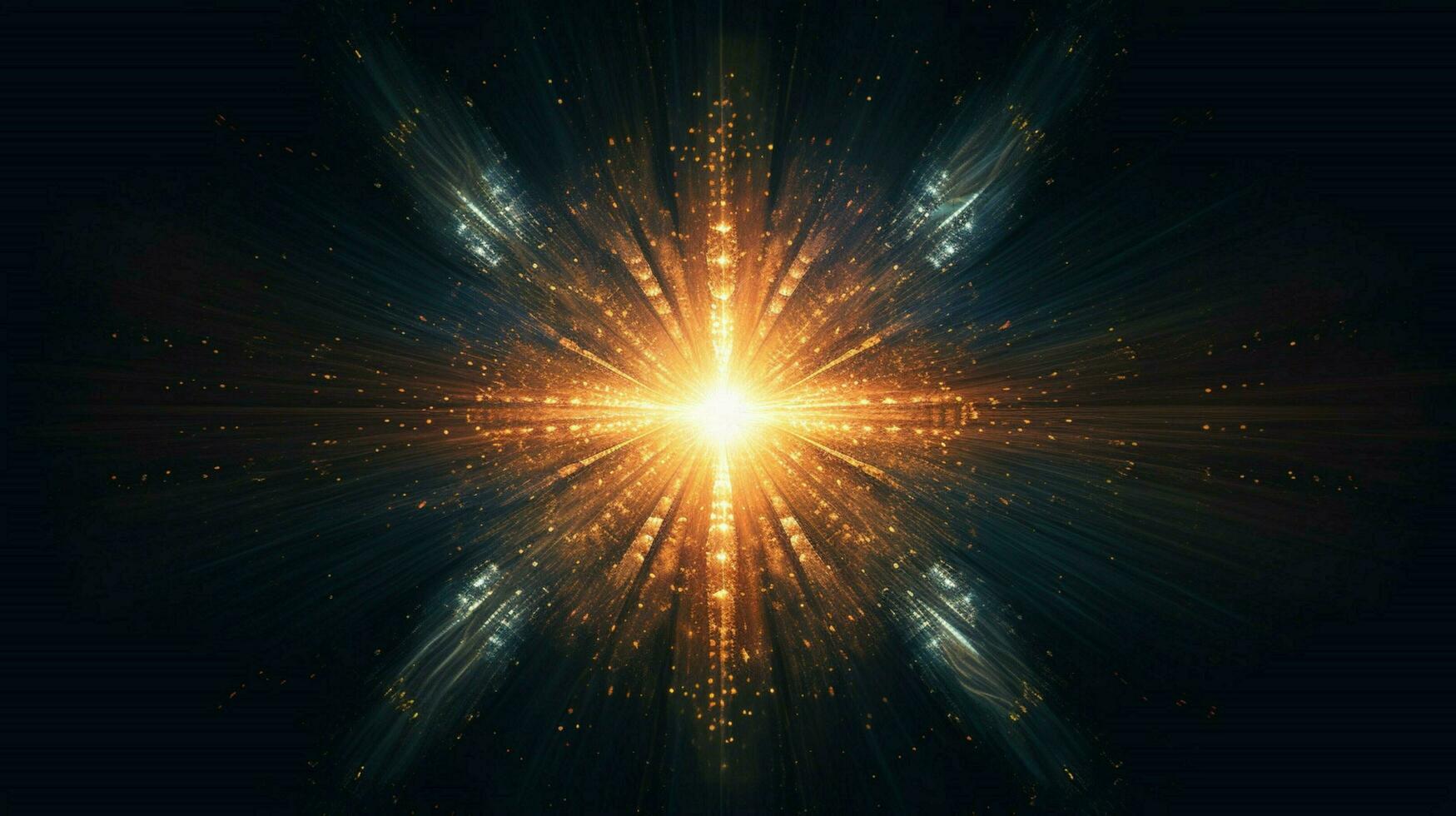 star burst of light with the ly formed star shining photo