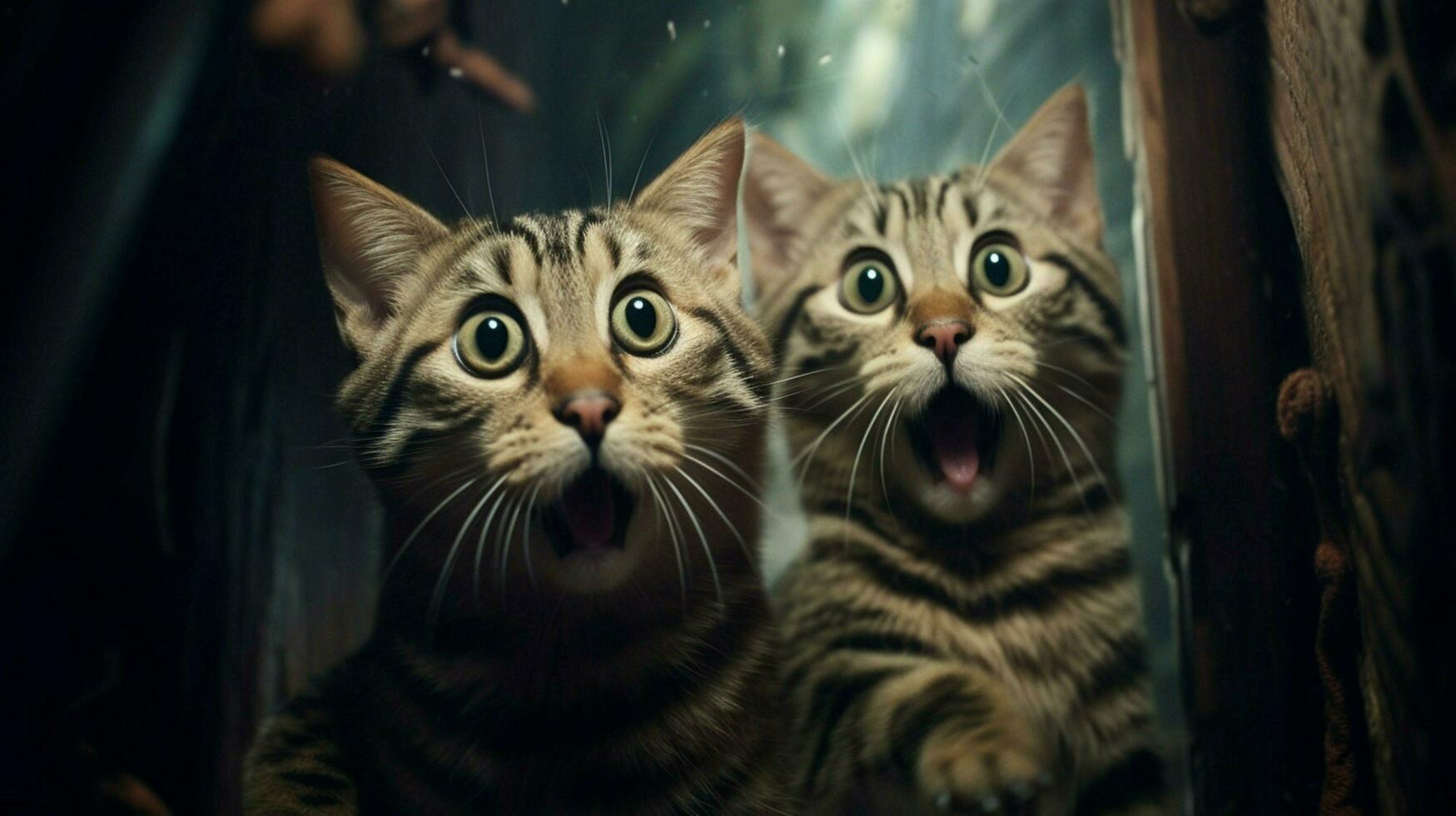 surprised cats image hd photo