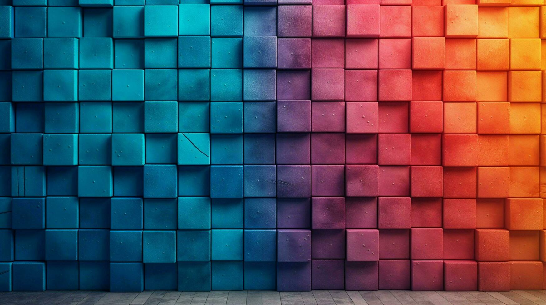 textured wall with vibrant color palette photo