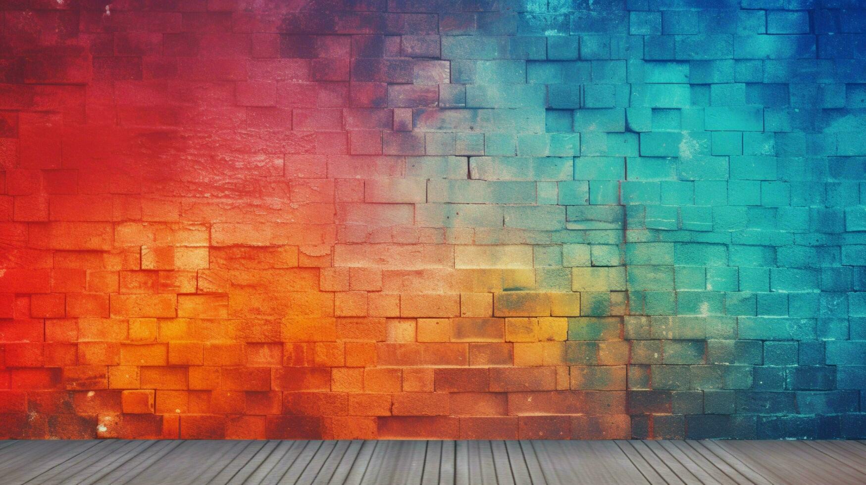 textured wall with vibrant color palette photo