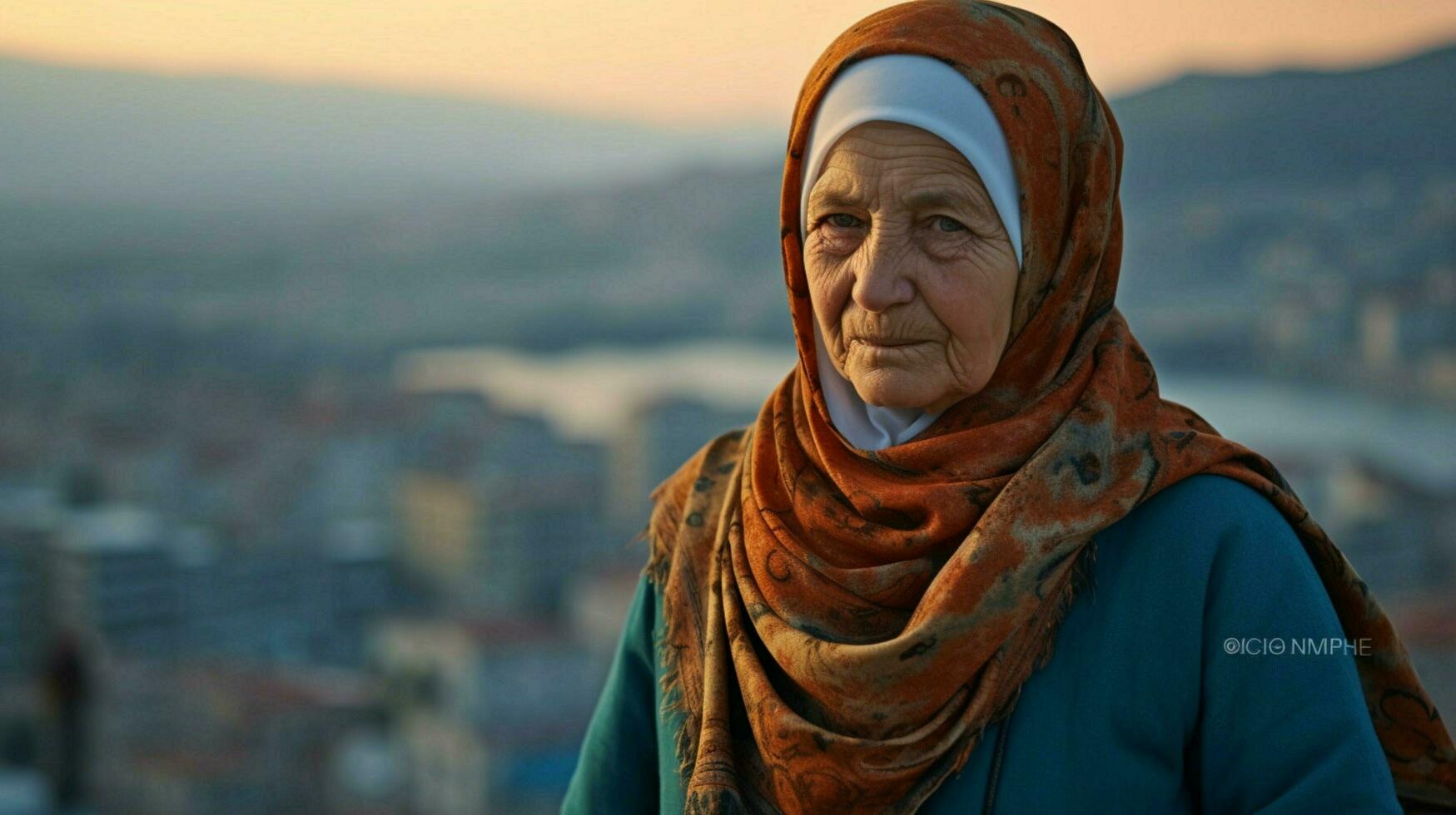 turk woman turkish city photo