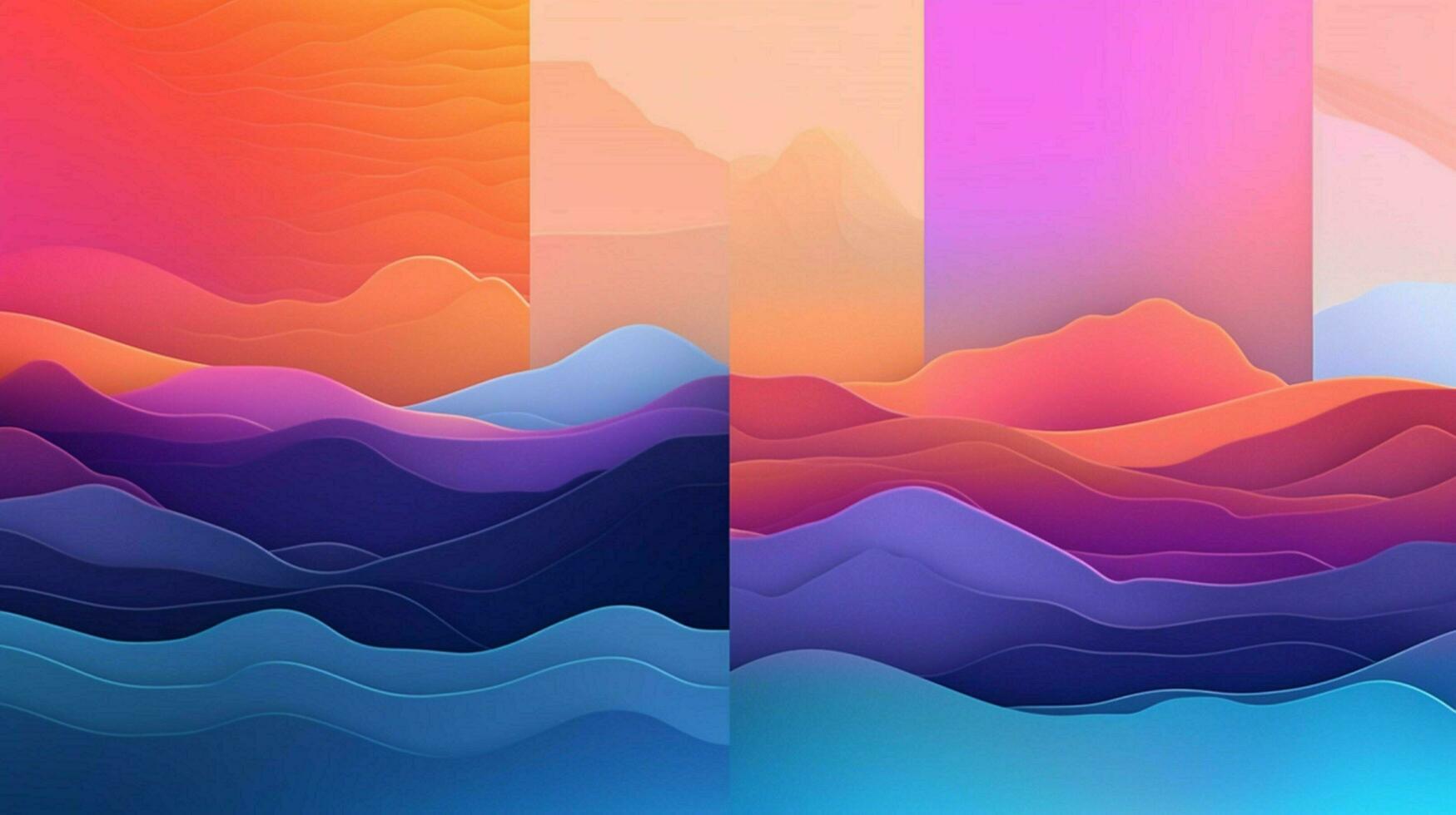 vibrant color palette and gradient background photo