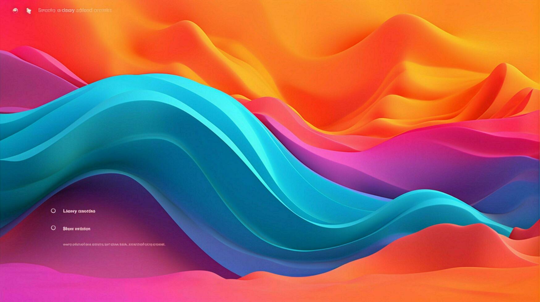 vibrant color palette and gradient background photo