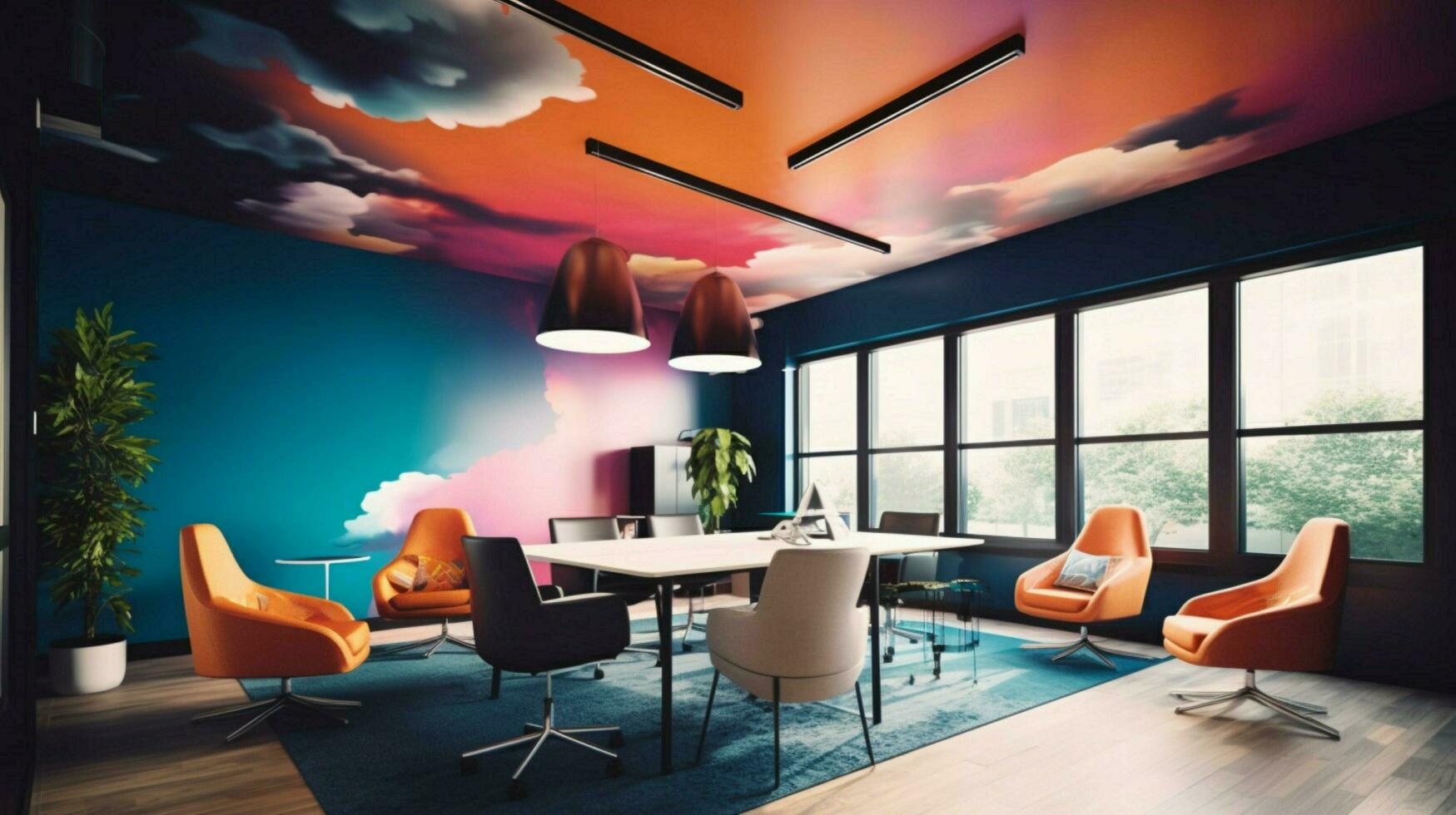 vibrant color palette with gradients in a profess photo