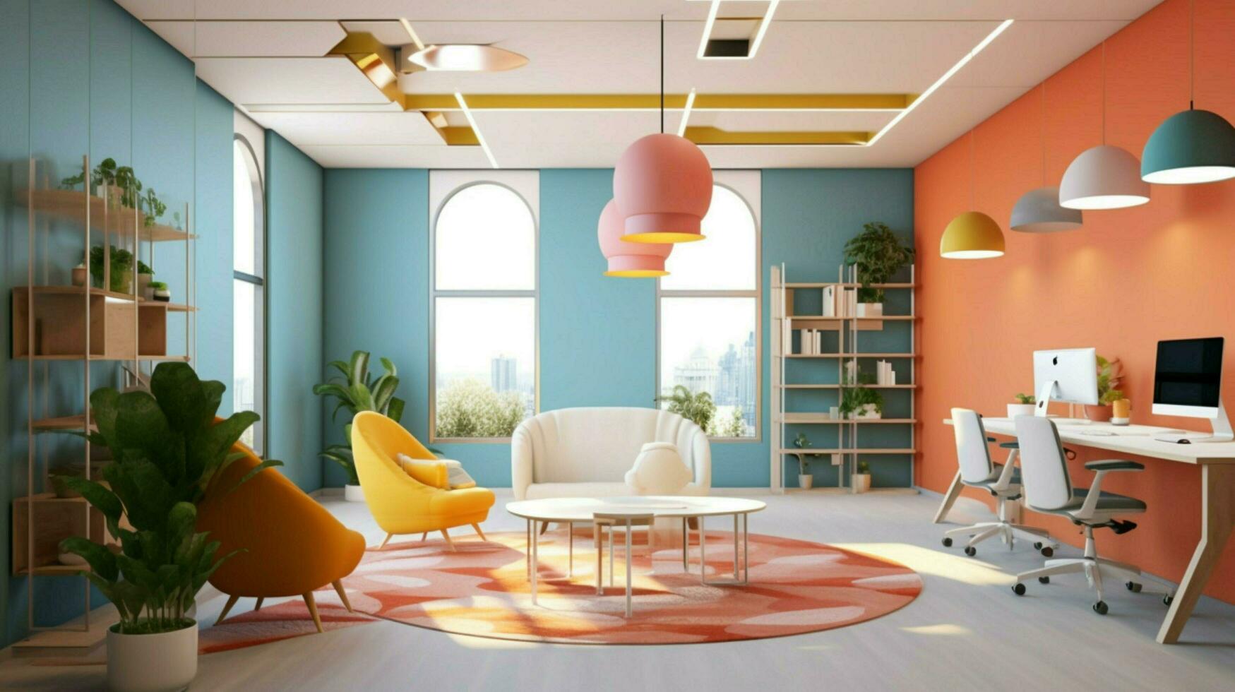 vibrant color palette with gradients in a profess photo