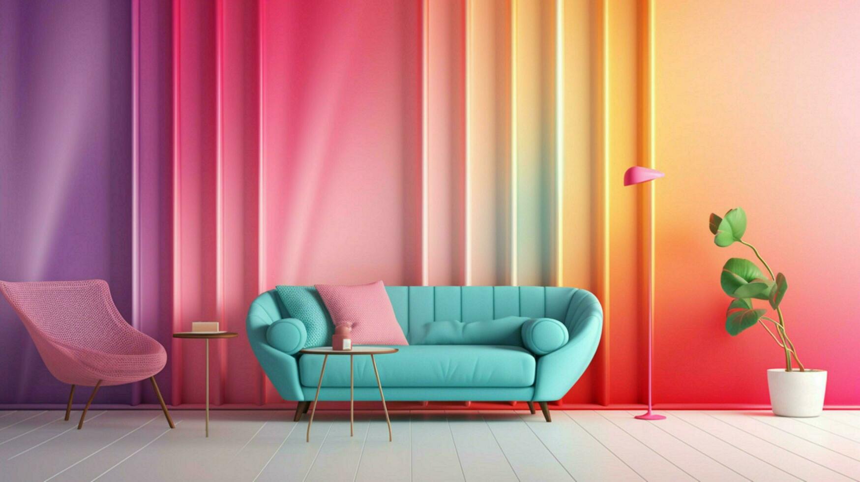 vibrant gradient wallpaper with pops of color and photo