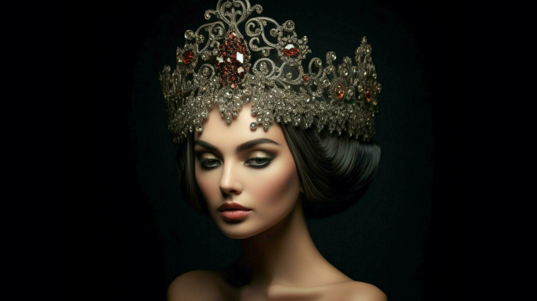 woman luxurious tiara beauty photo