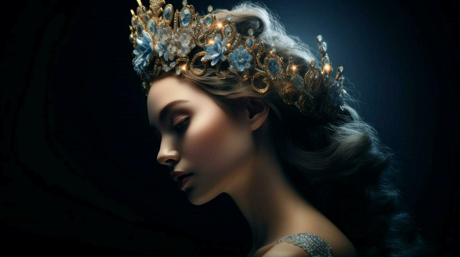 woman luxurious tiara beauty photo