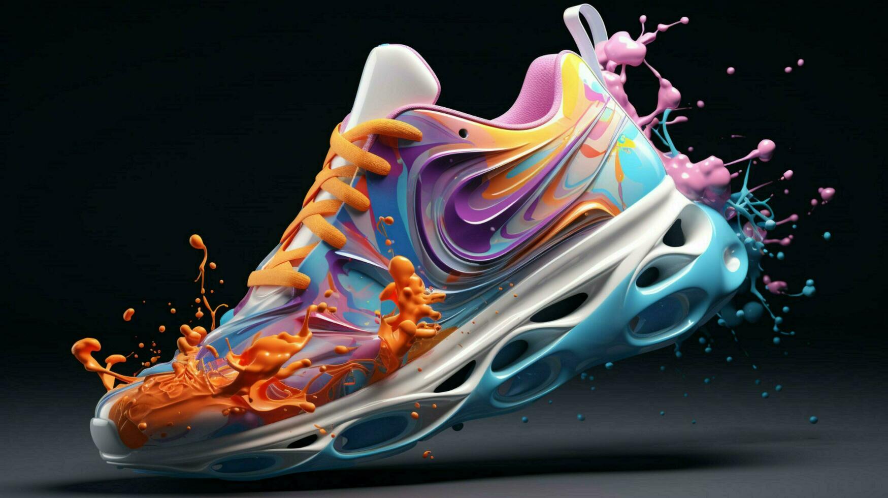 3D Sneakers By Alberto Seveso advanced color scheme photo