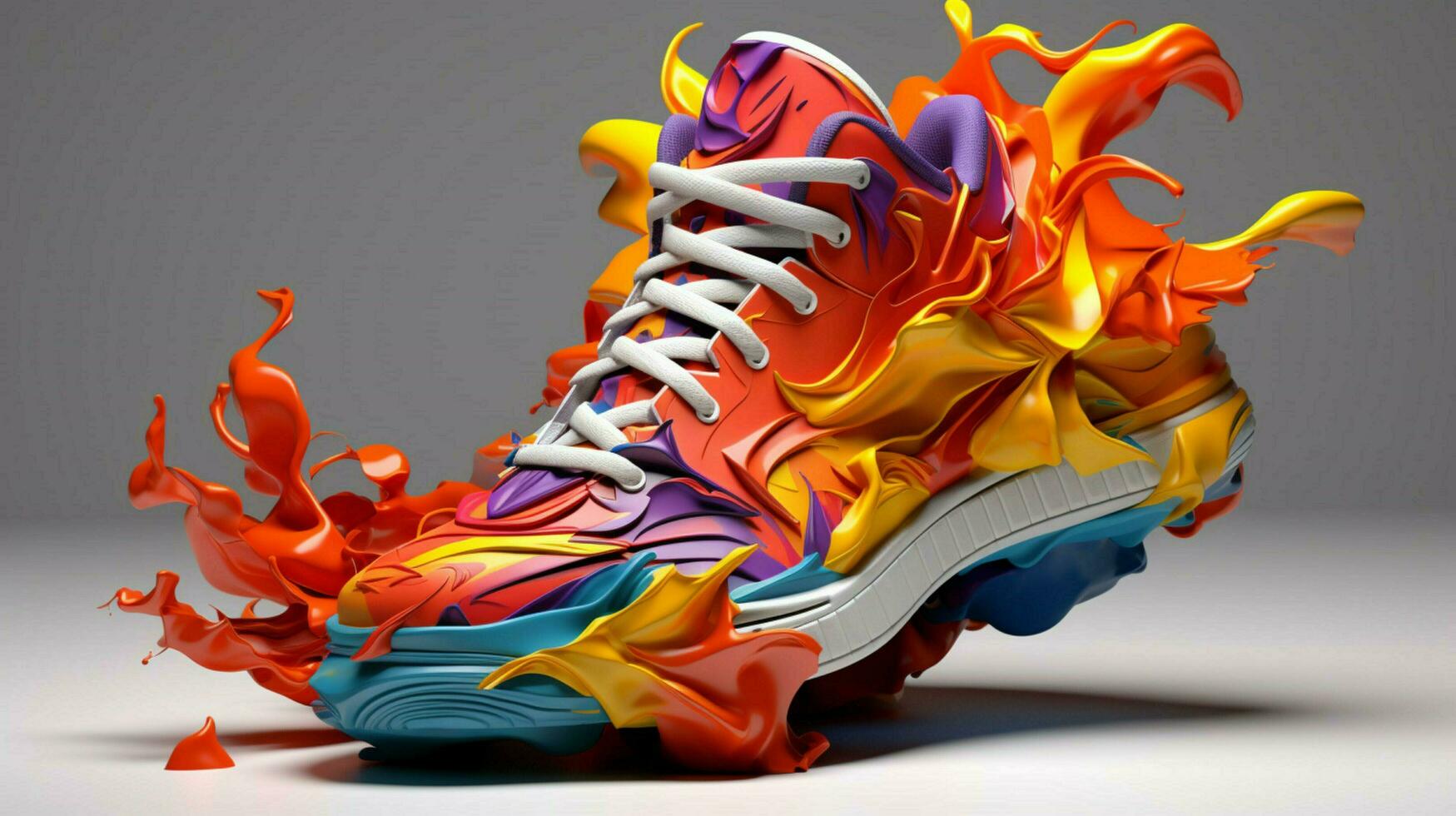 3D Sneakers By Alberto Seveso advanced color scheme photo