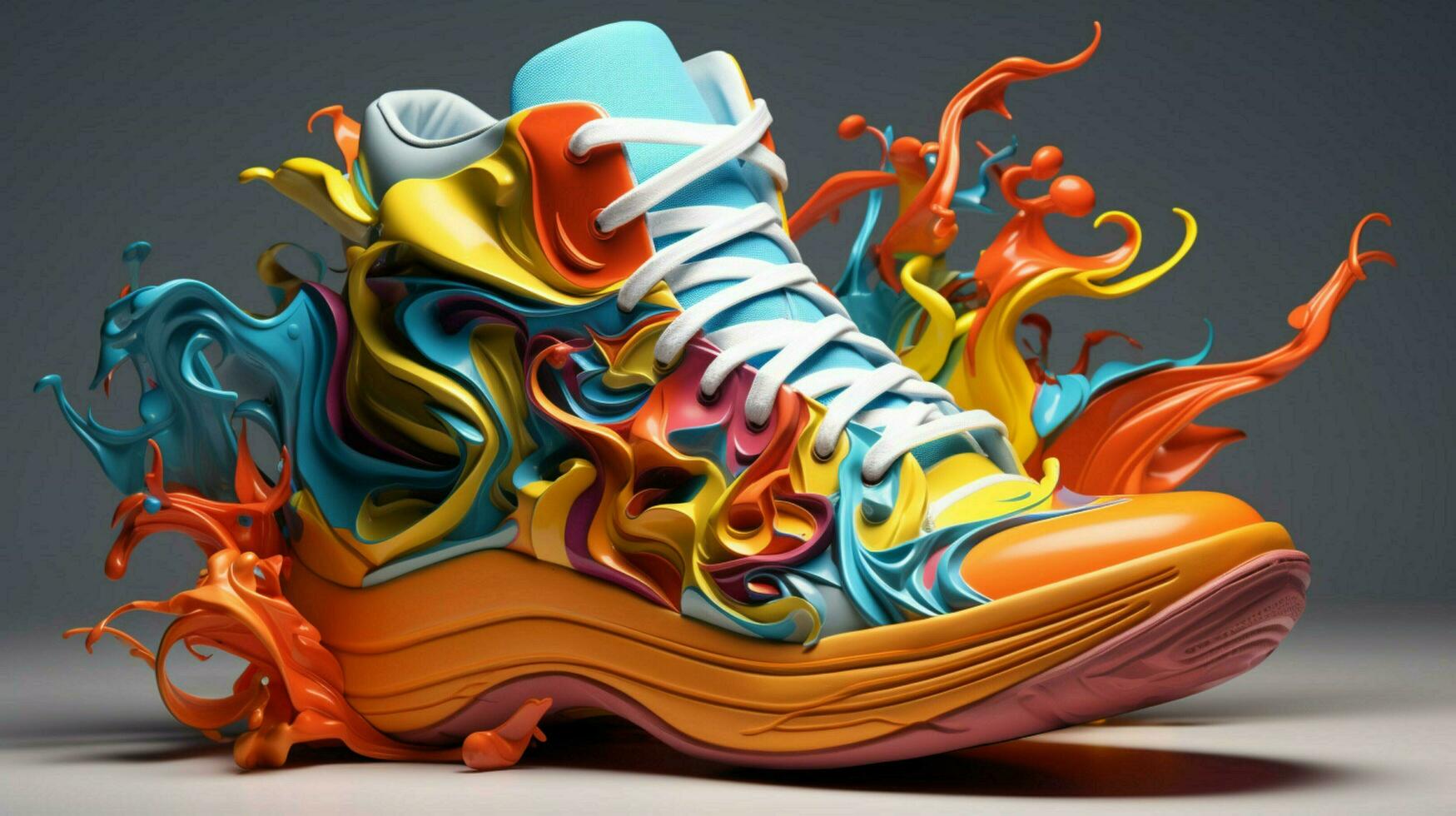 3D Sneakers By Alberto Seveso advanced color scheme photo