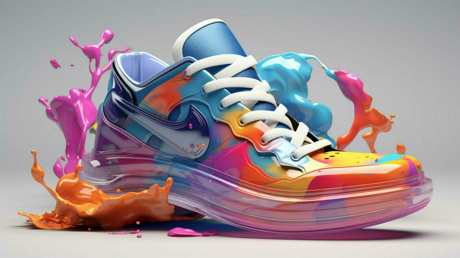 3D Sneakers By Alberto Seveso advanced color scheme photo