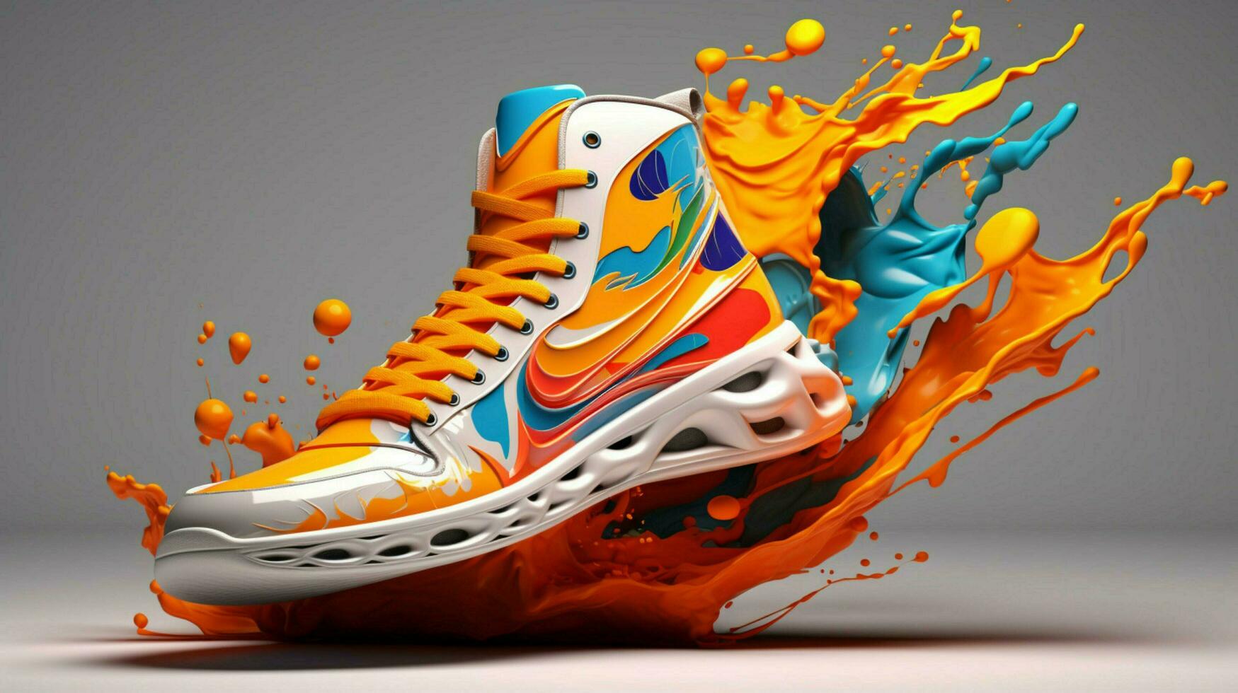 3D Sneakers By Alberto Seveso advanced color scheme photo