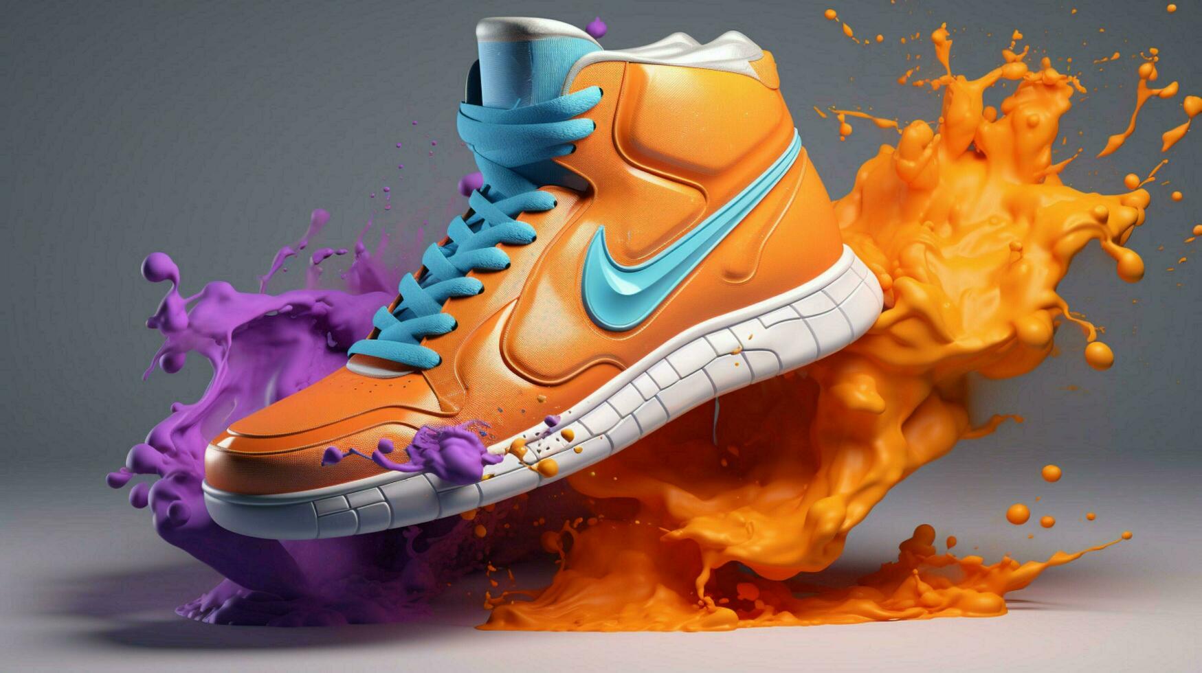 3D Sneakers By Alberto Seveso advanced color scheme photo