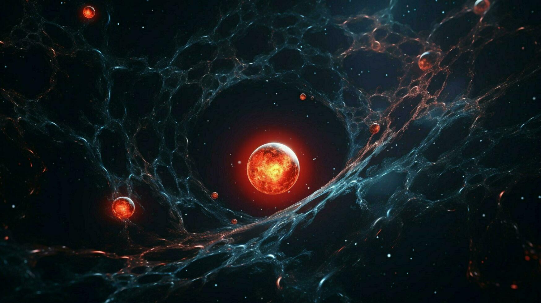 3d stylized outer space background pattern high photo