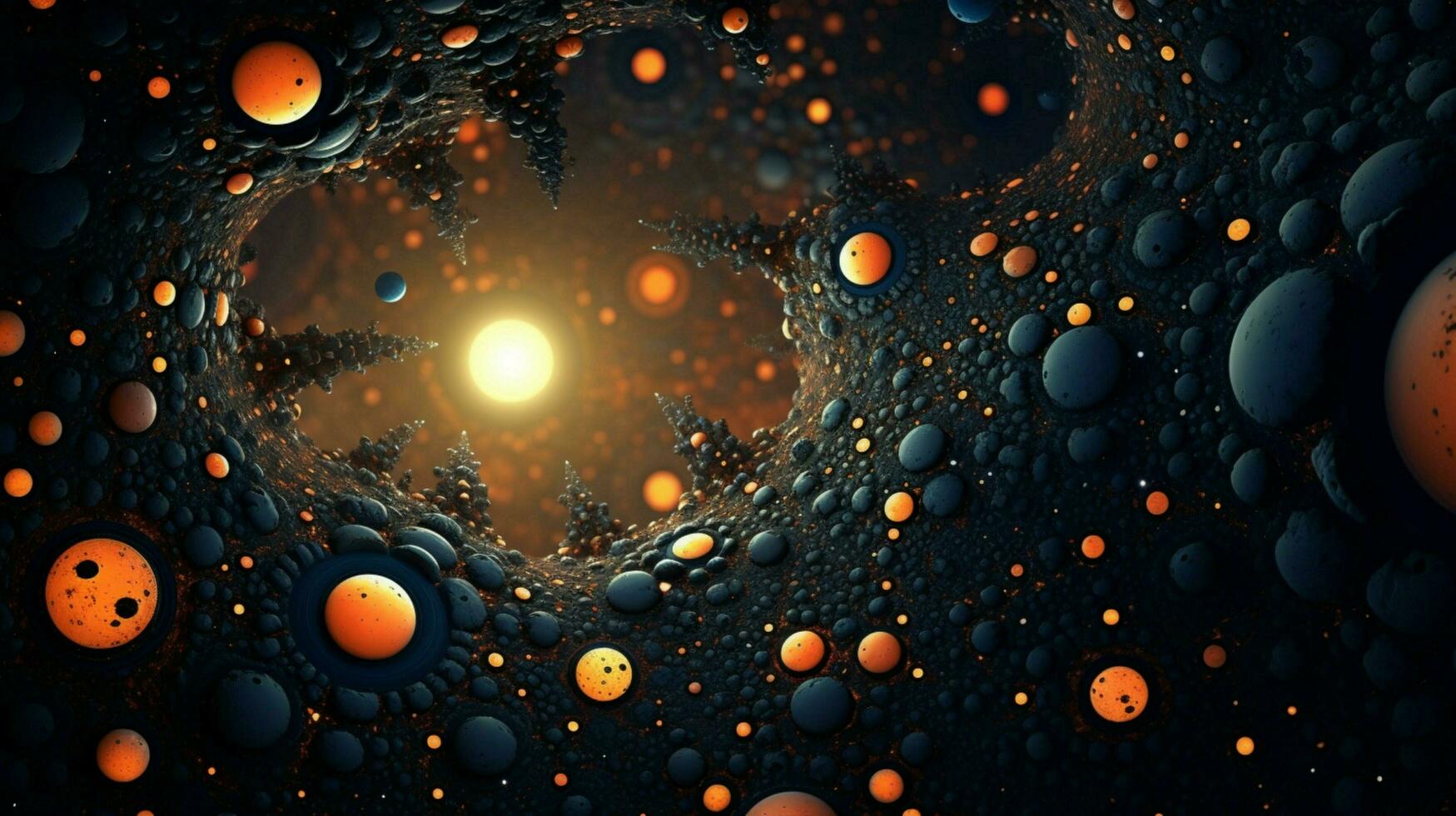 3d stylized outer space background pattern high photo