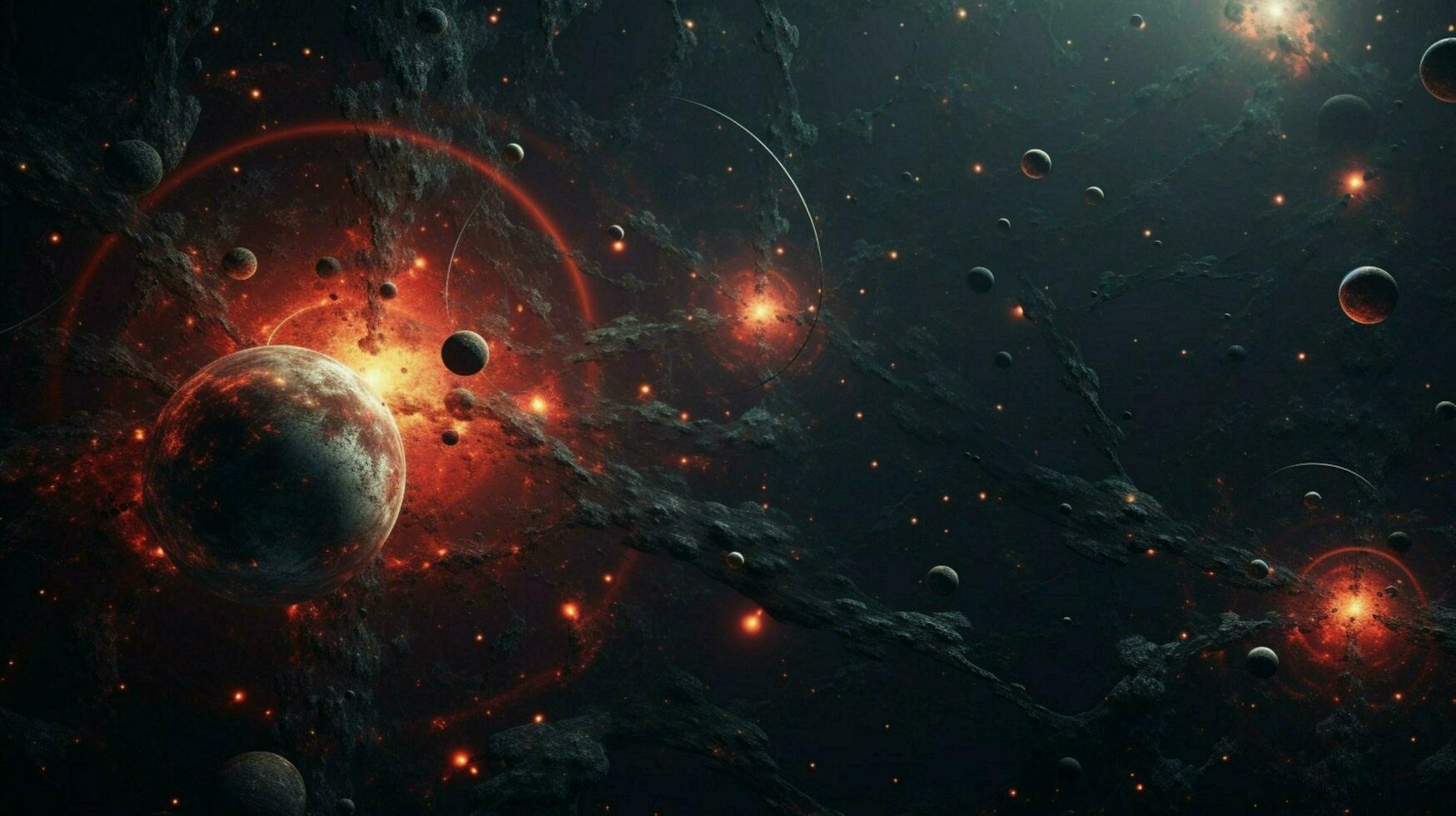 3d stylized outer space background pattern high photo