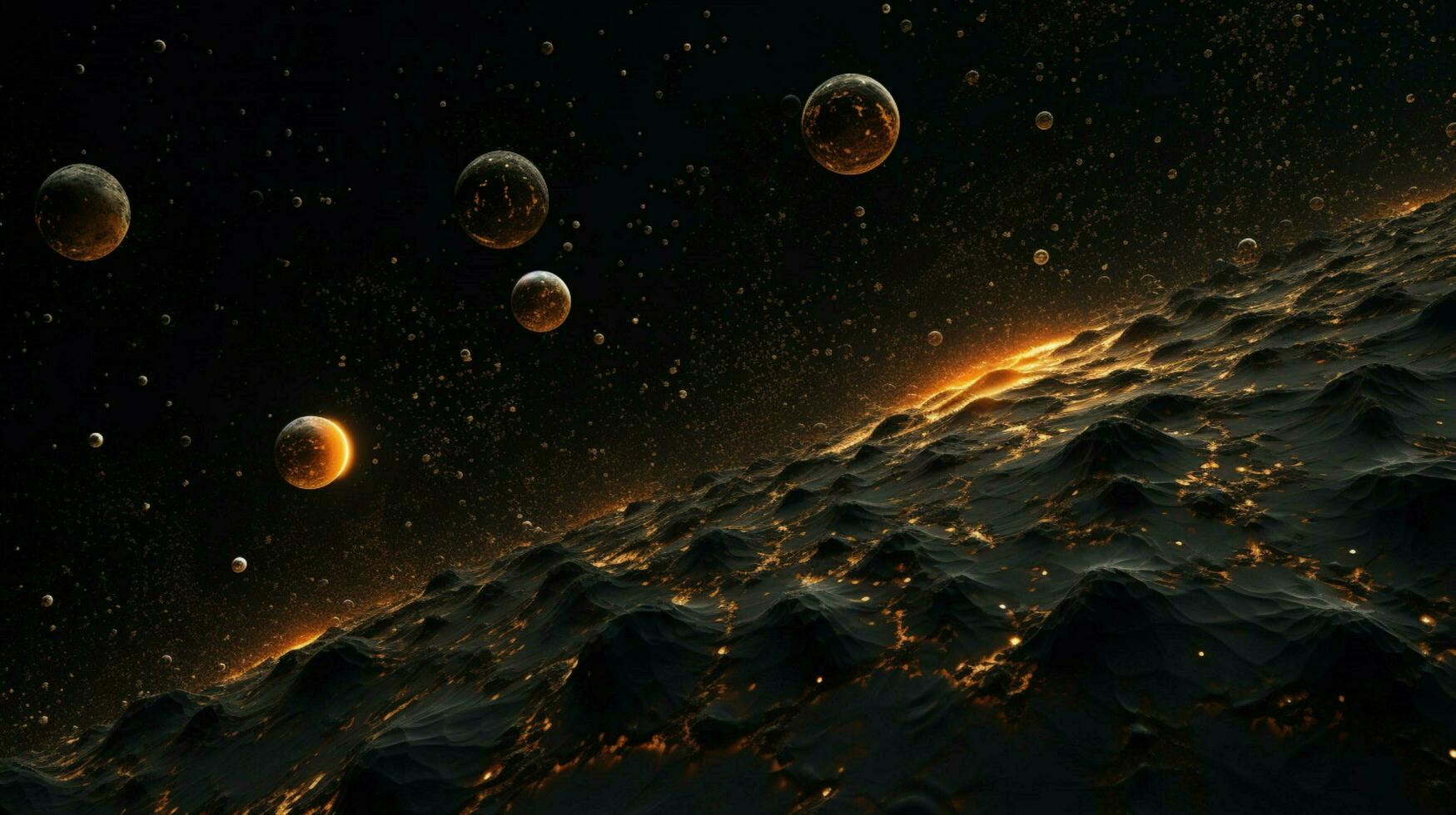 3d stylized outer space background pattern high photo