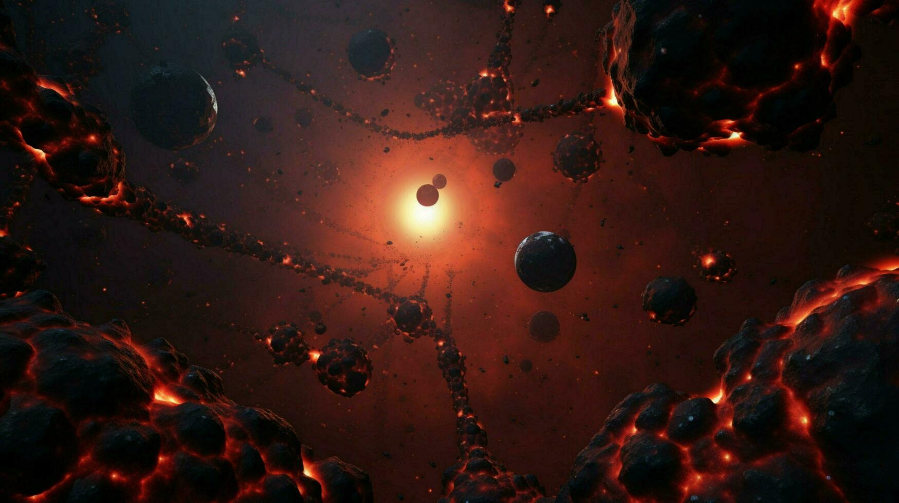 3d stylized outer space background pattern high photo