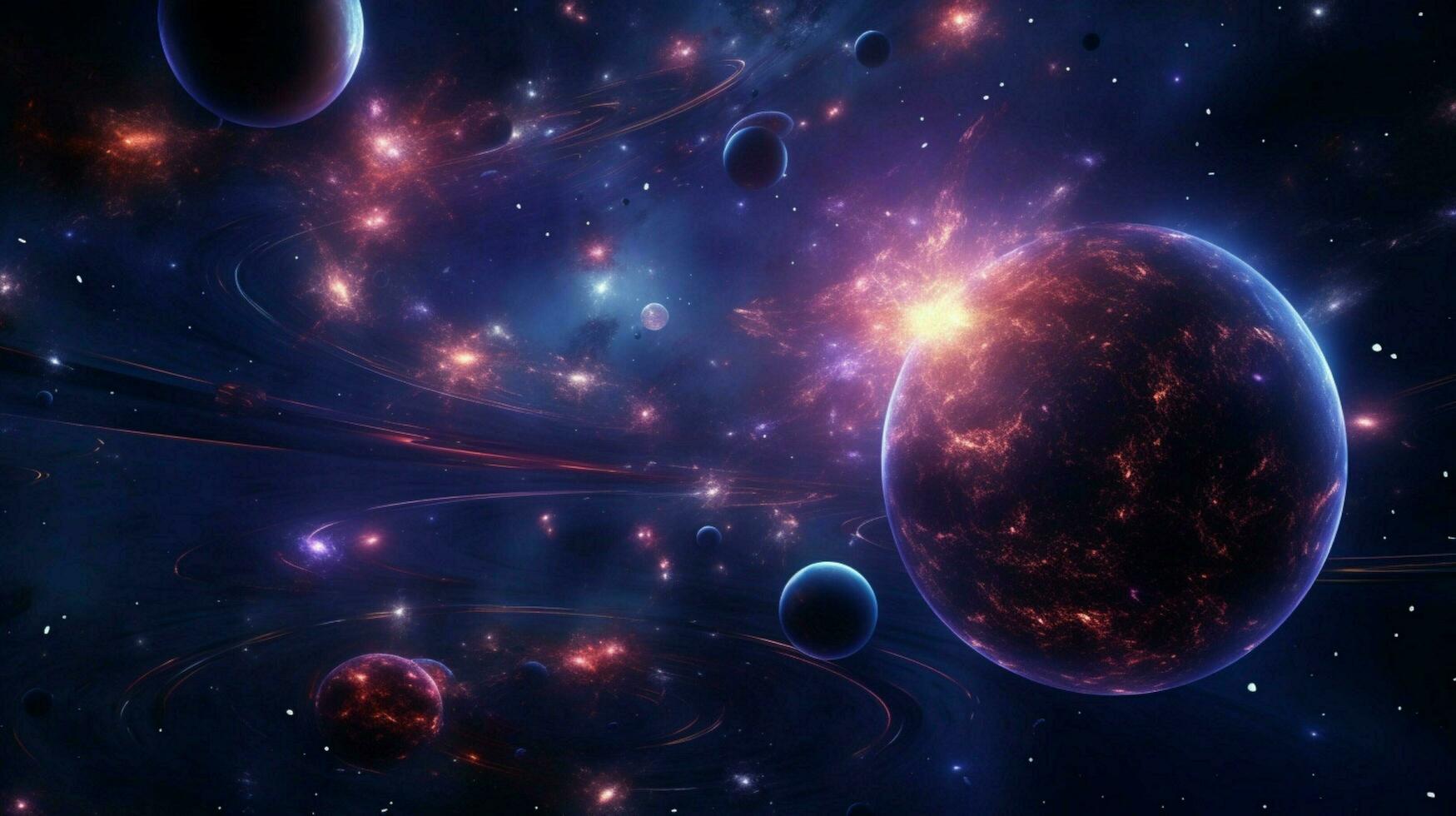 3d stylized outer space background pattern high photo