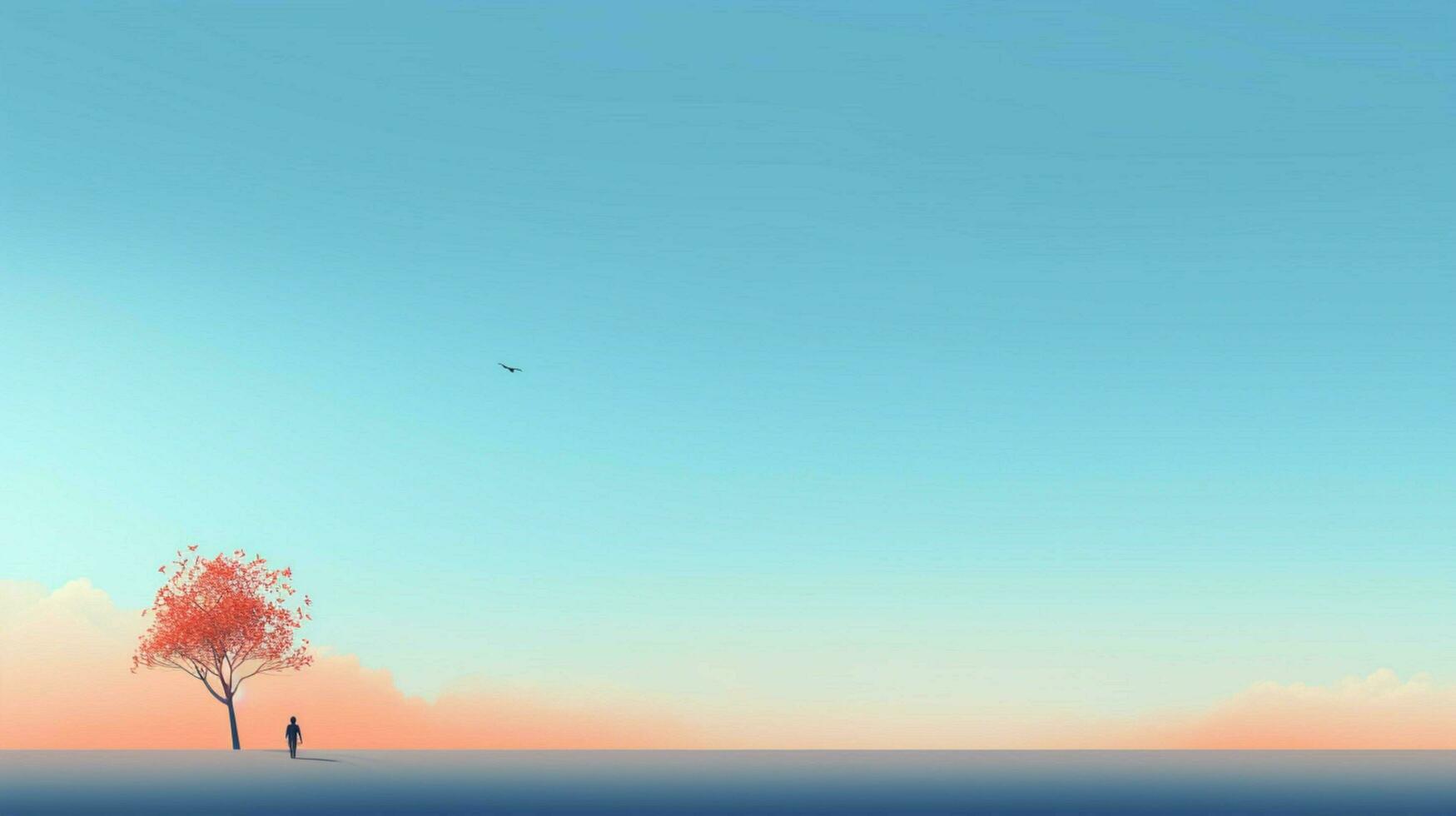 A simple digital wallpaper minimalist photo