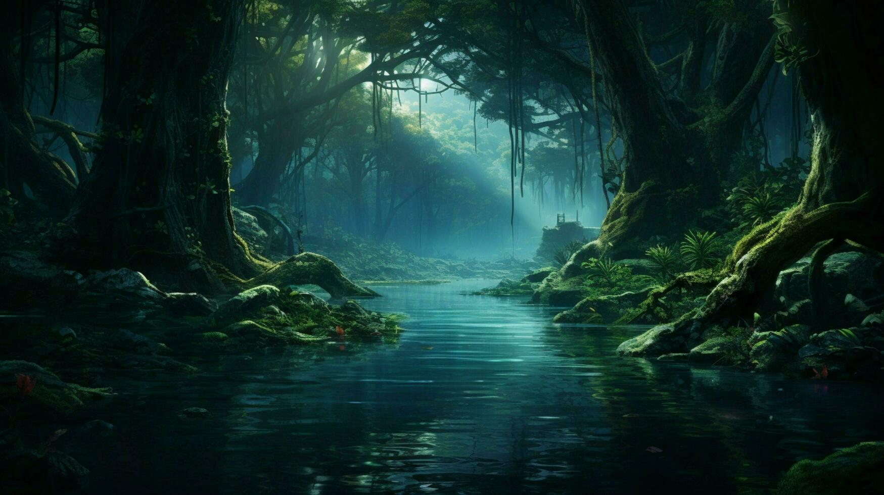 Beautiful Anime Scenery of the Eternal Hunting photo