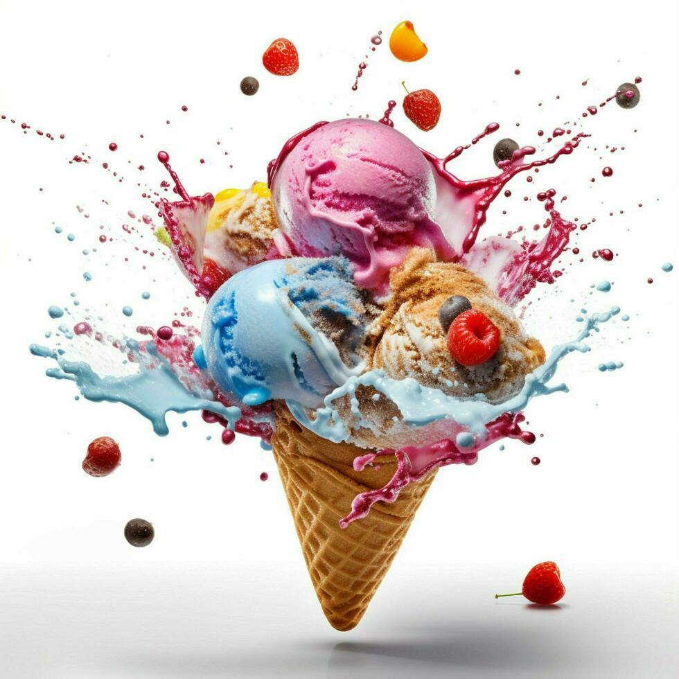 Capture the excitement and energy of ice cream with photo