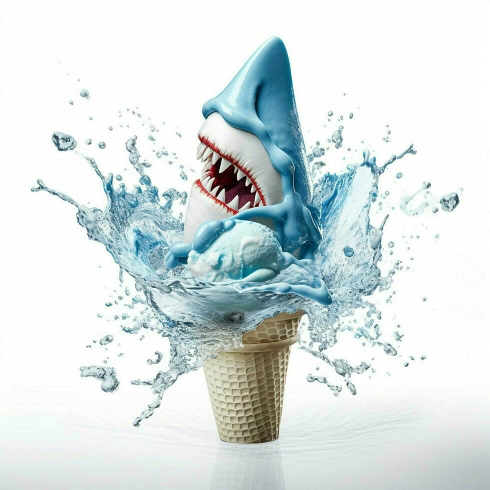 Capture the excitement and energy of ice cream blue photo